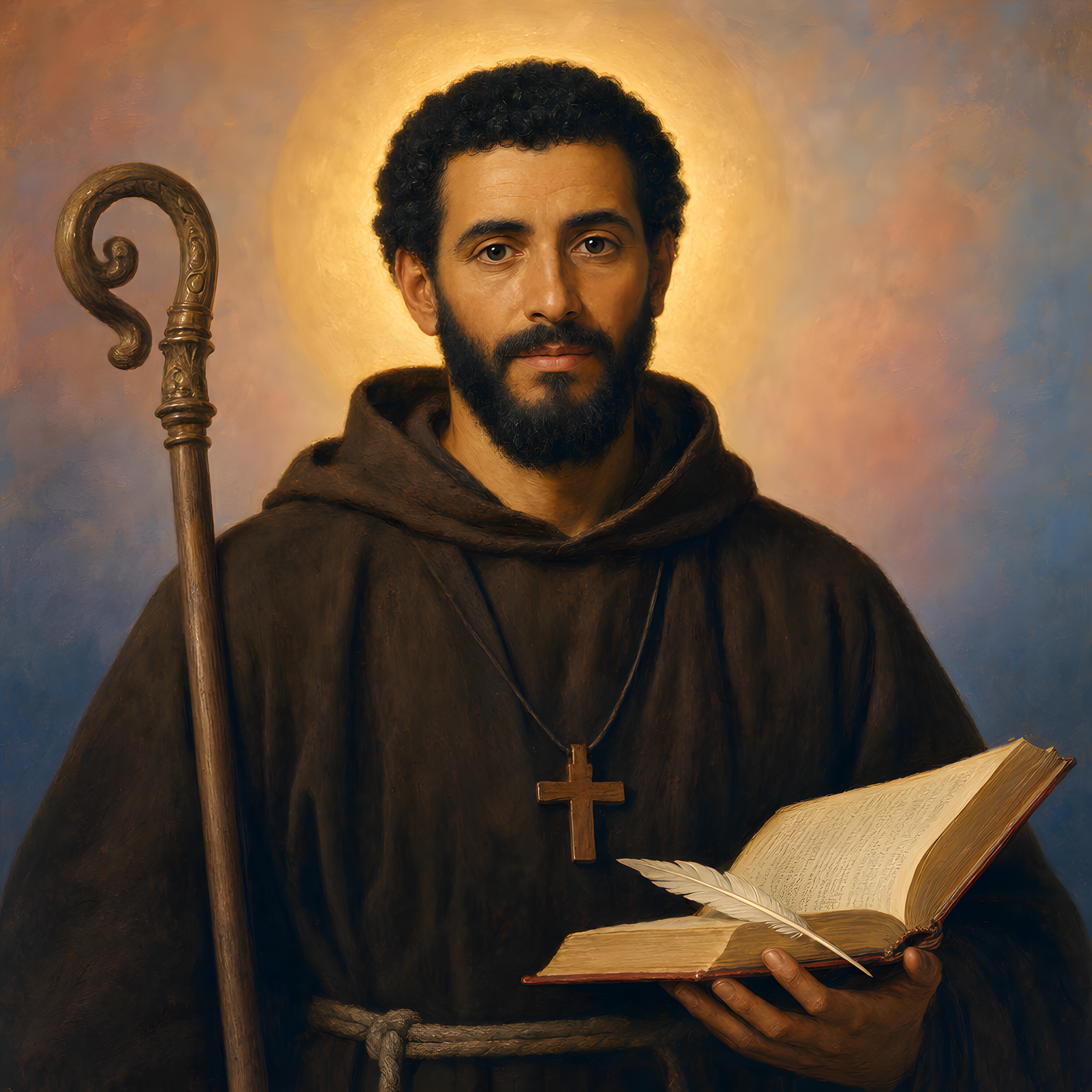 Portrait of St. Adrian of Canterbury