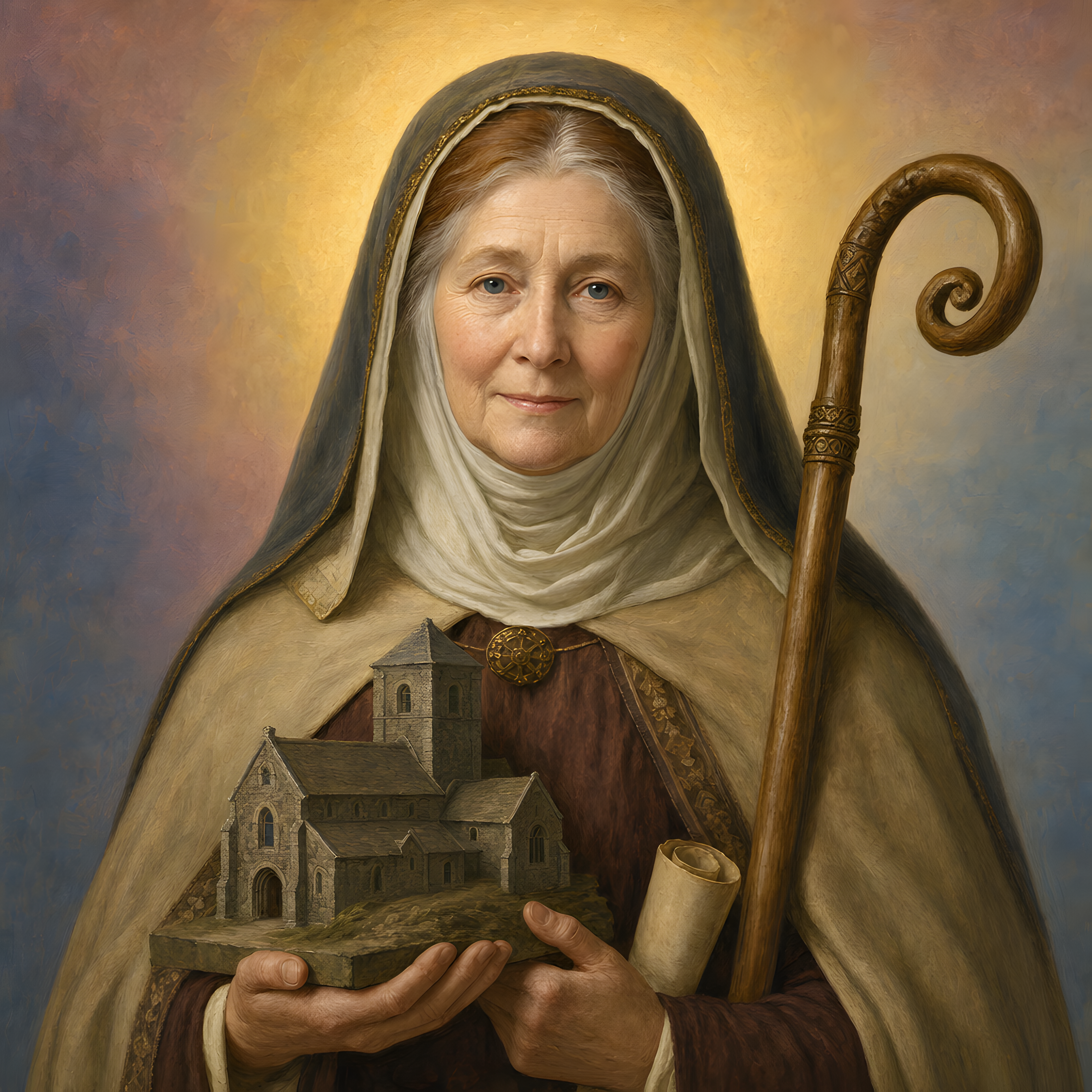 Portrait of St. Aebbe the Elder