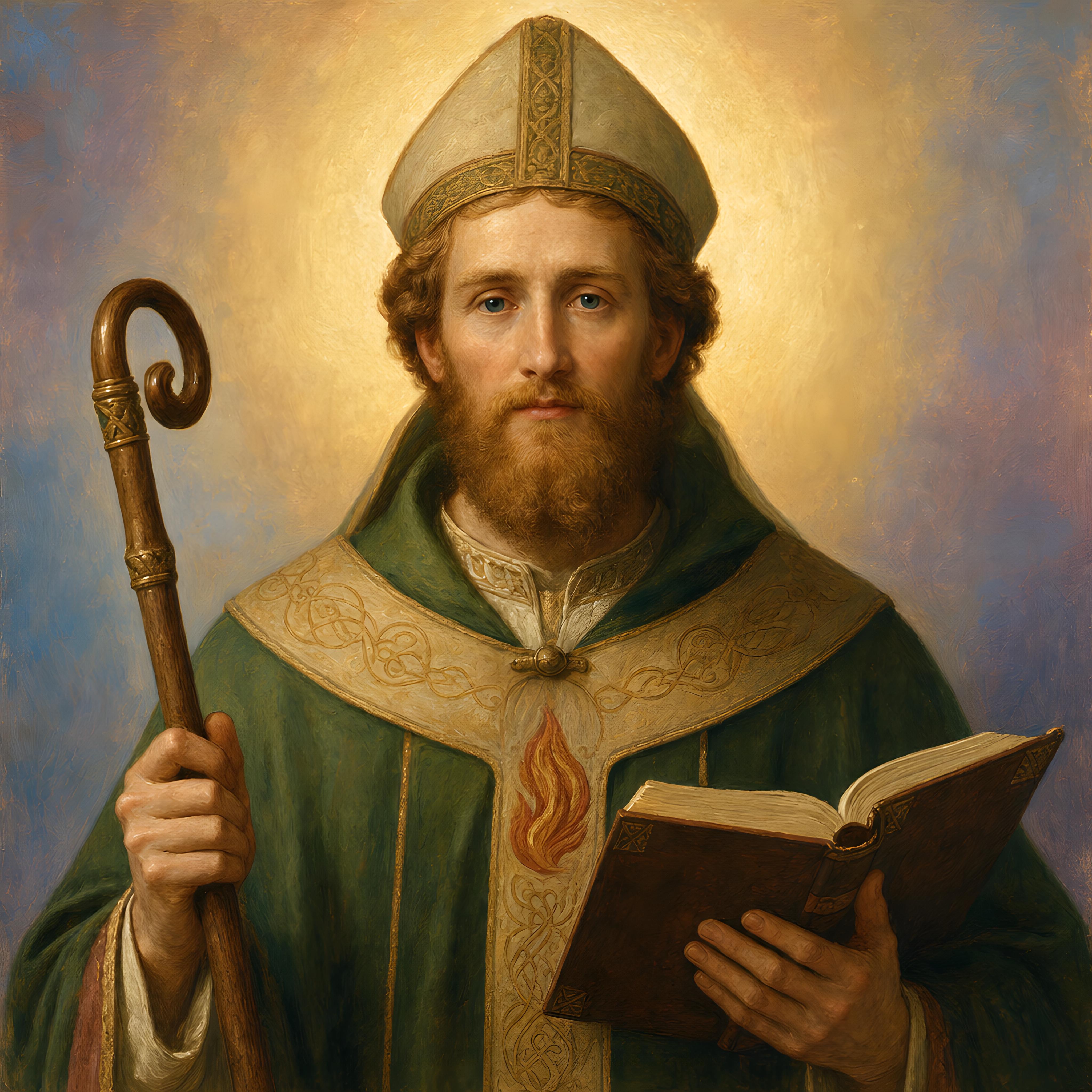 Portrait of St. Aidan of Lindisfarne