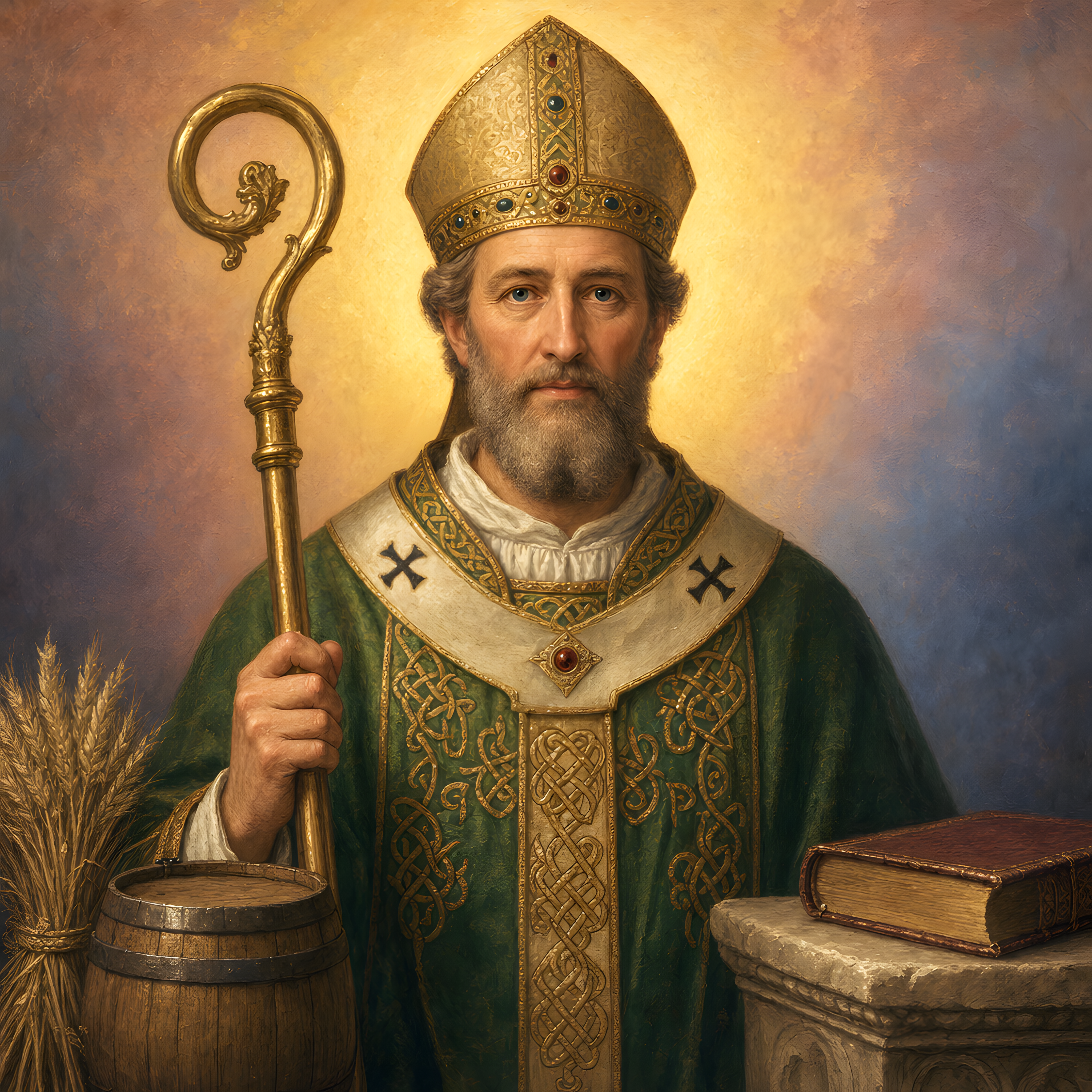 Portrait of St. Arnulf of Metz