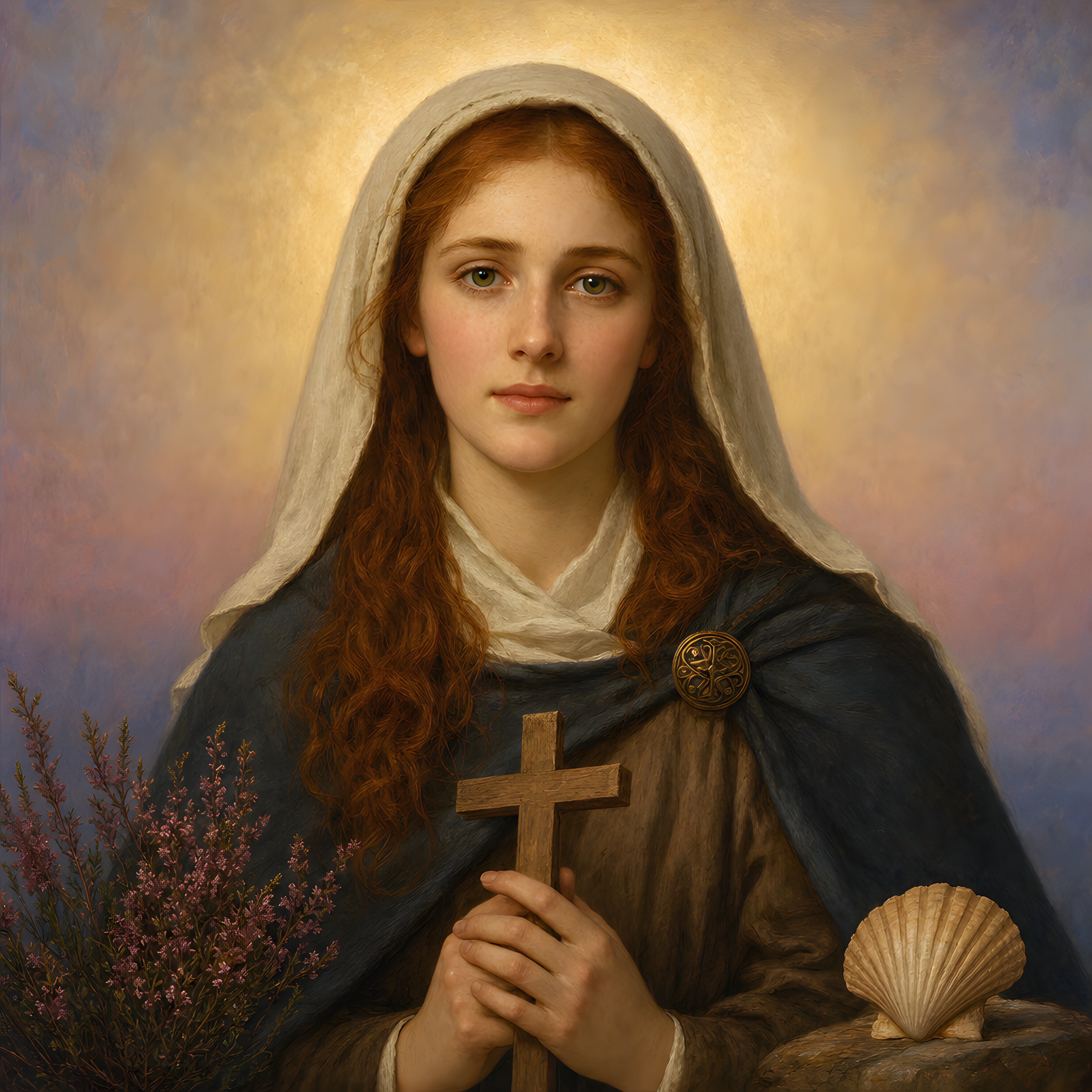 Portrait of St. Bega
