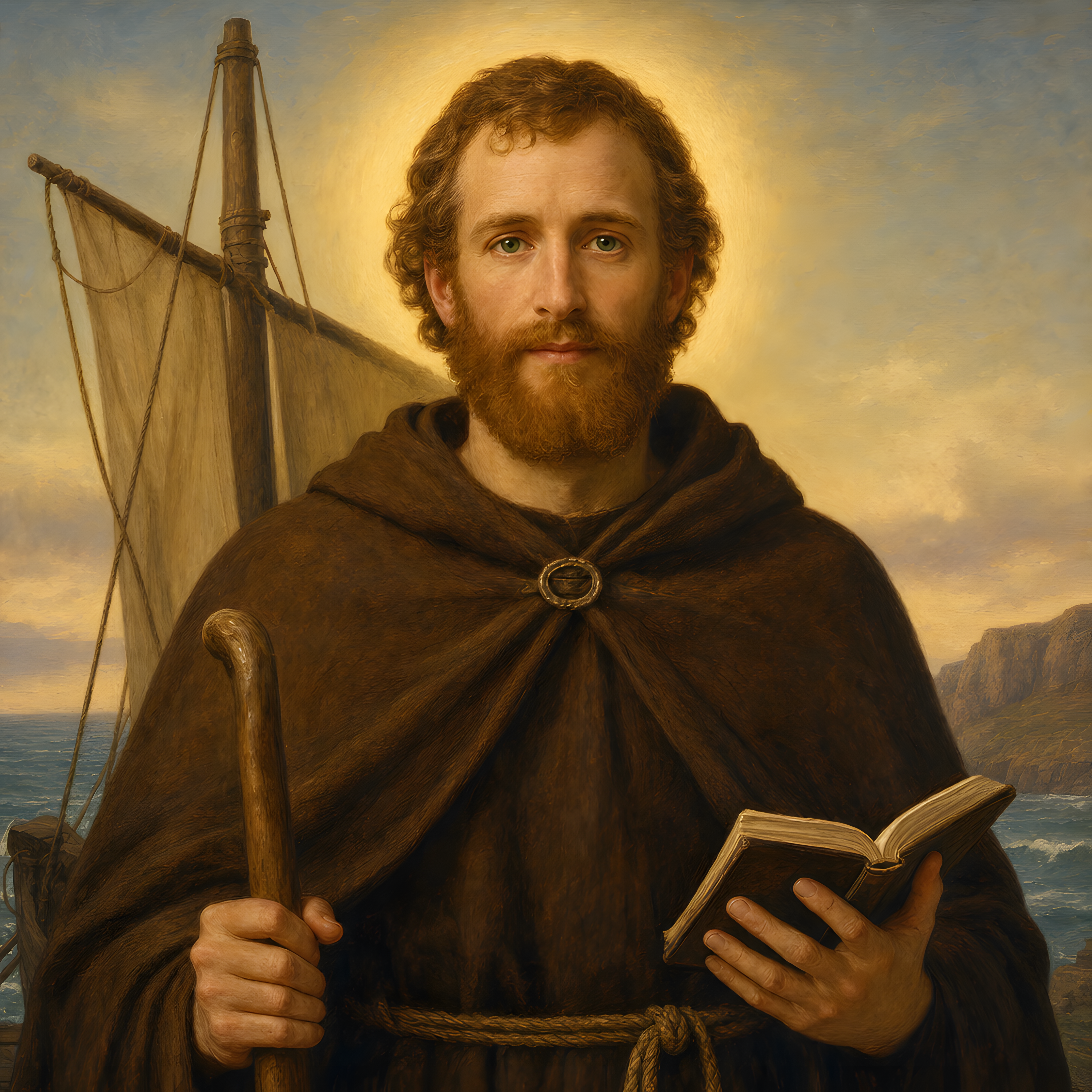 Portrait of St. Brendan the Navigator