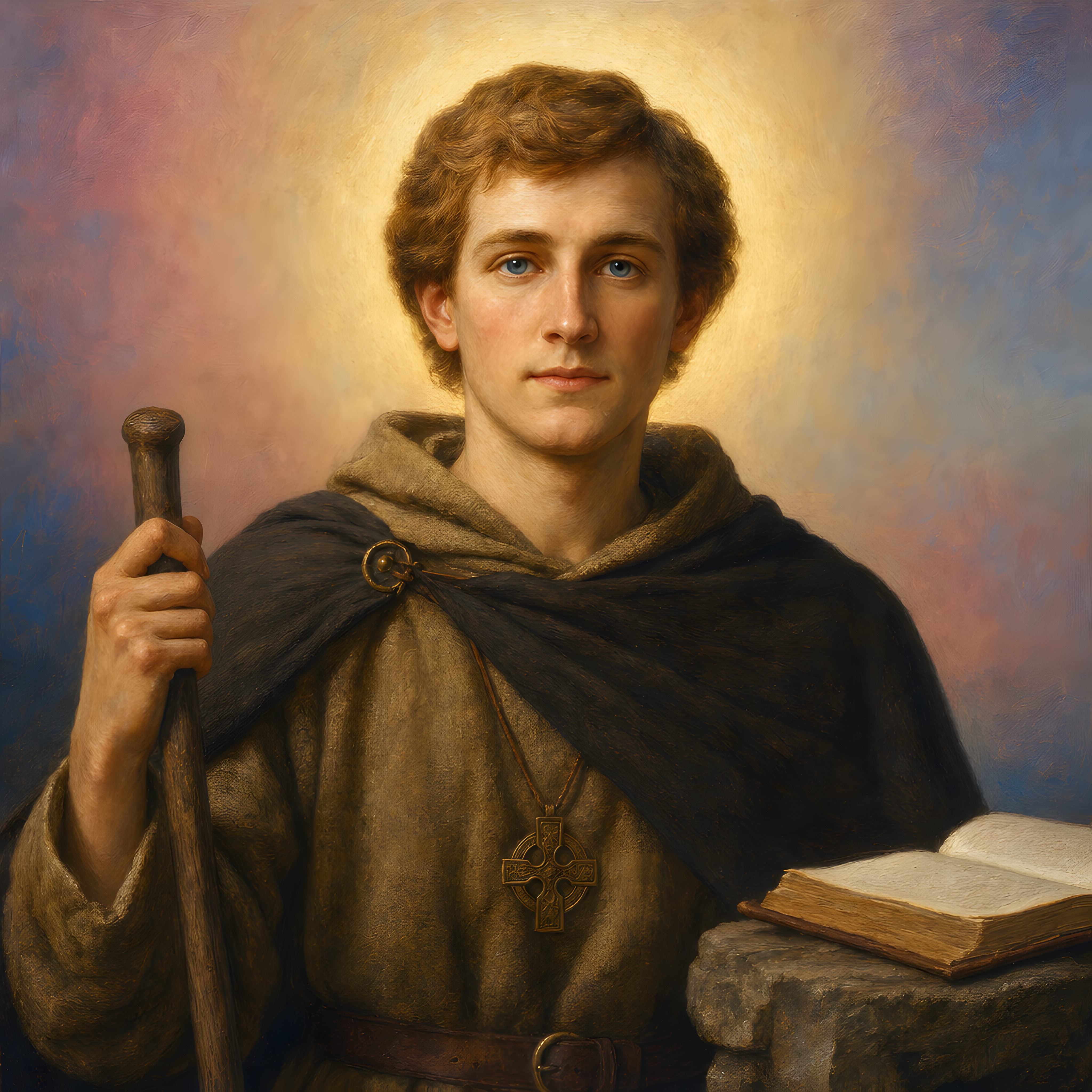Portrait of St. Ciarán of Clonmacnoise