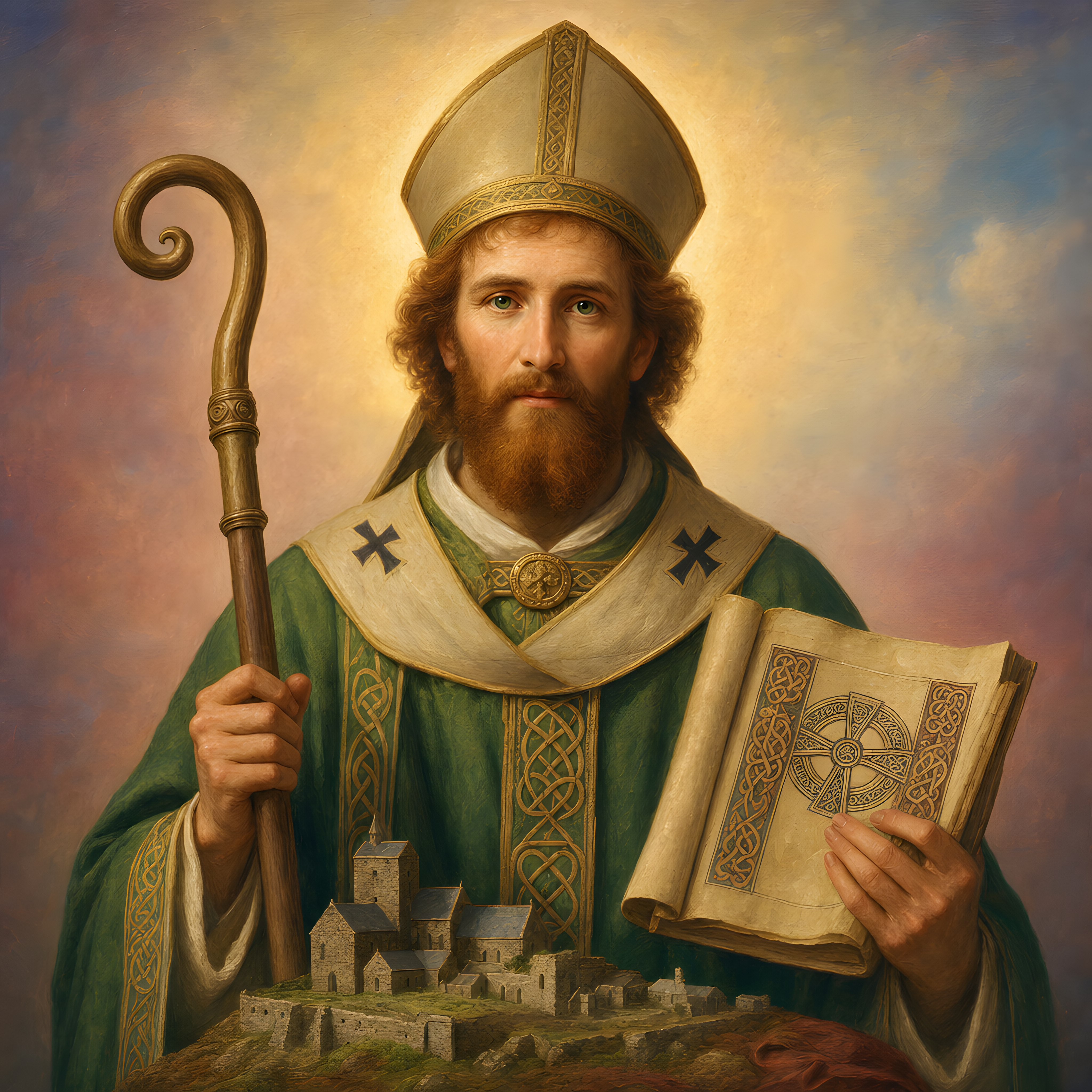 Portrait of St. Colman of Lindisfarne