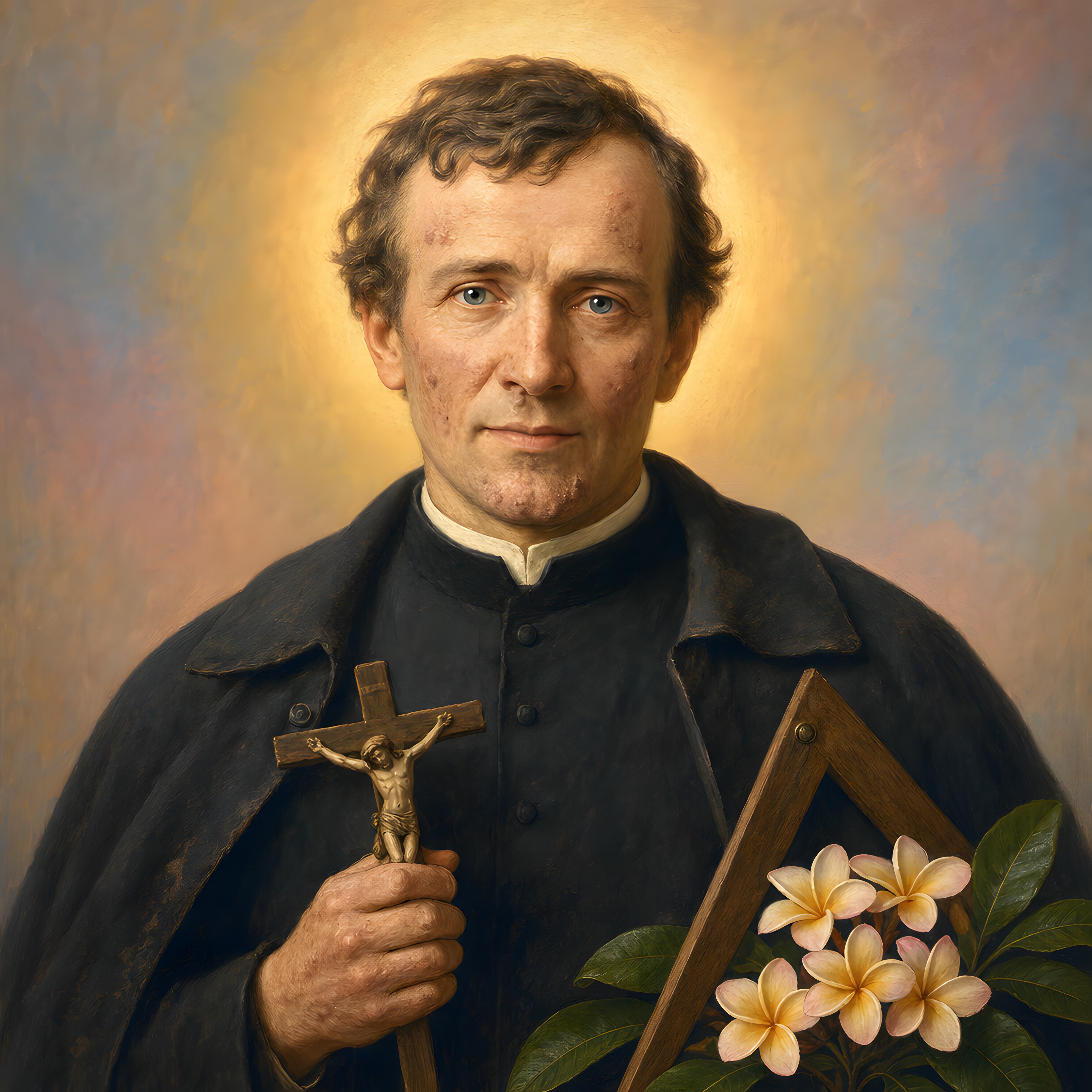 Portrait of St. Damien of Molokai