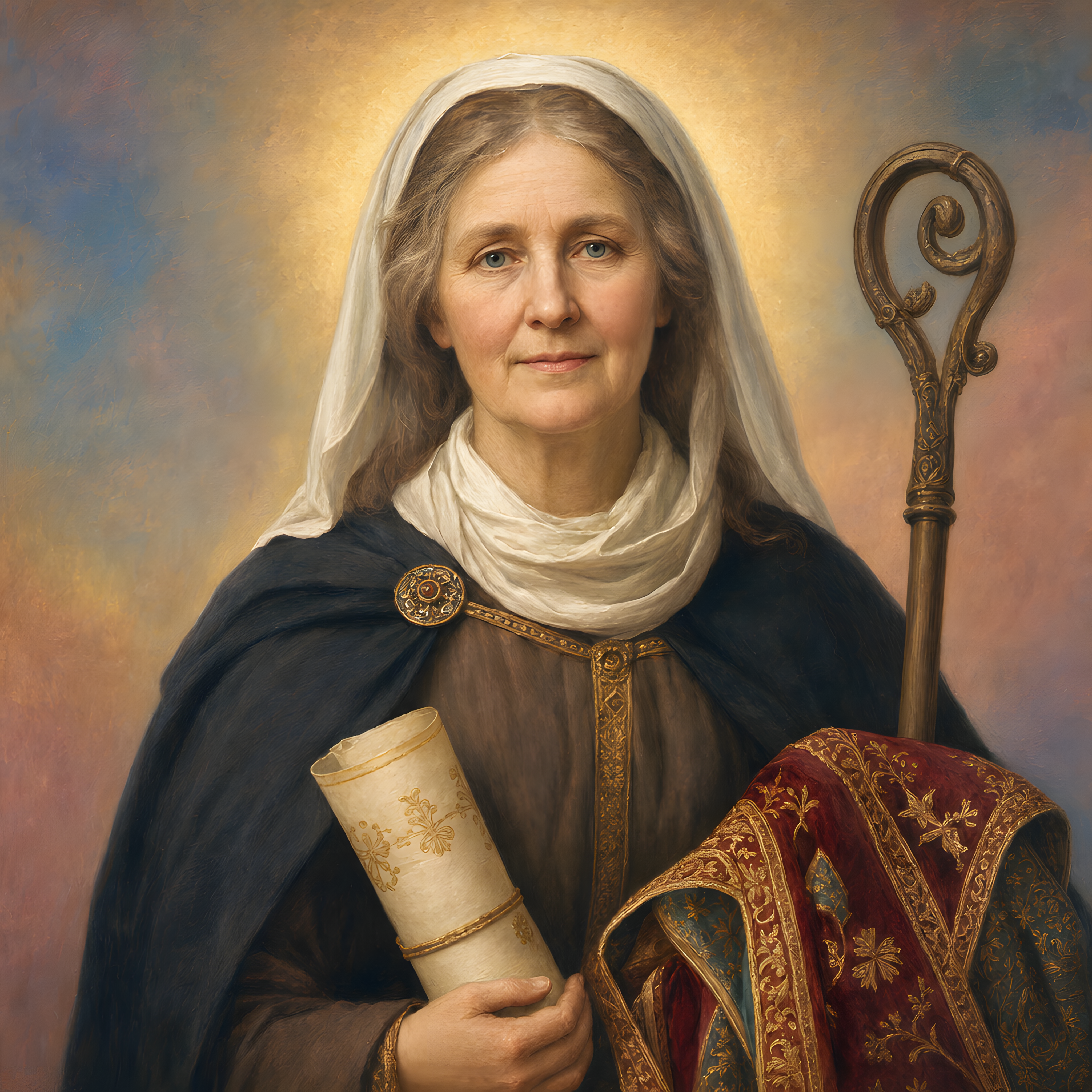 Portrait of St. Eadburh of Minster-in-Thanet