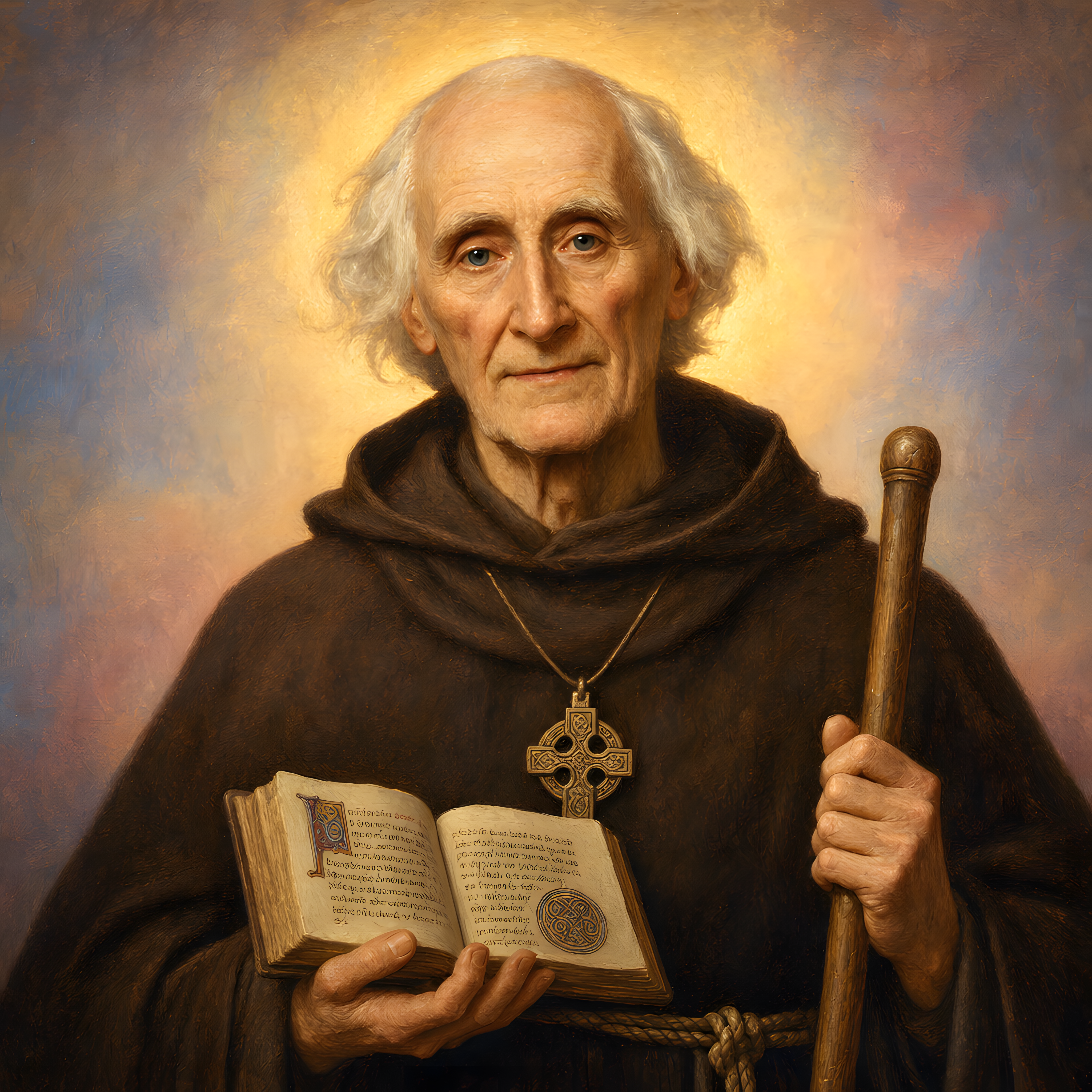 Portrait of St. Egbert of Iona