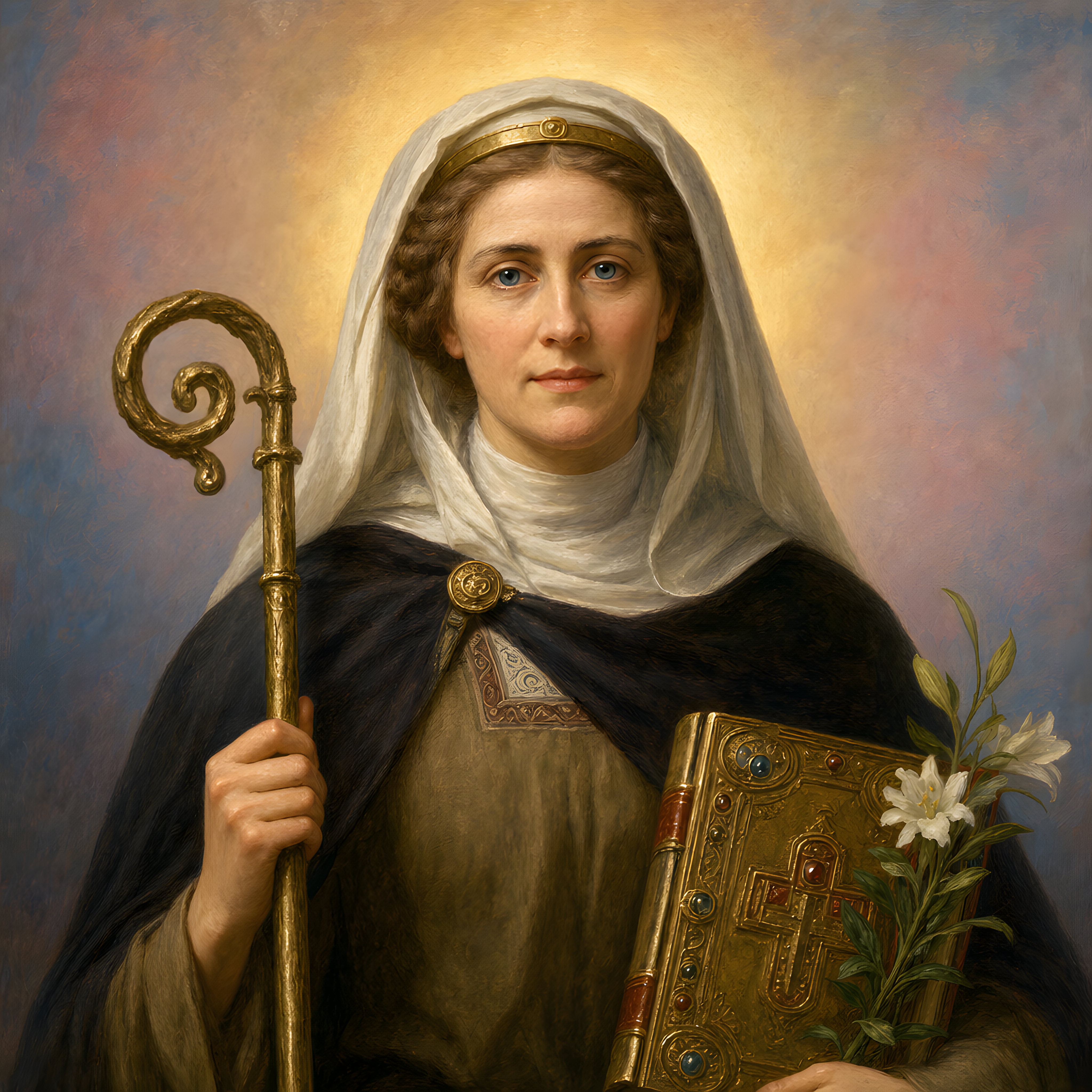 Portrait of St. Ethelburga of Barking