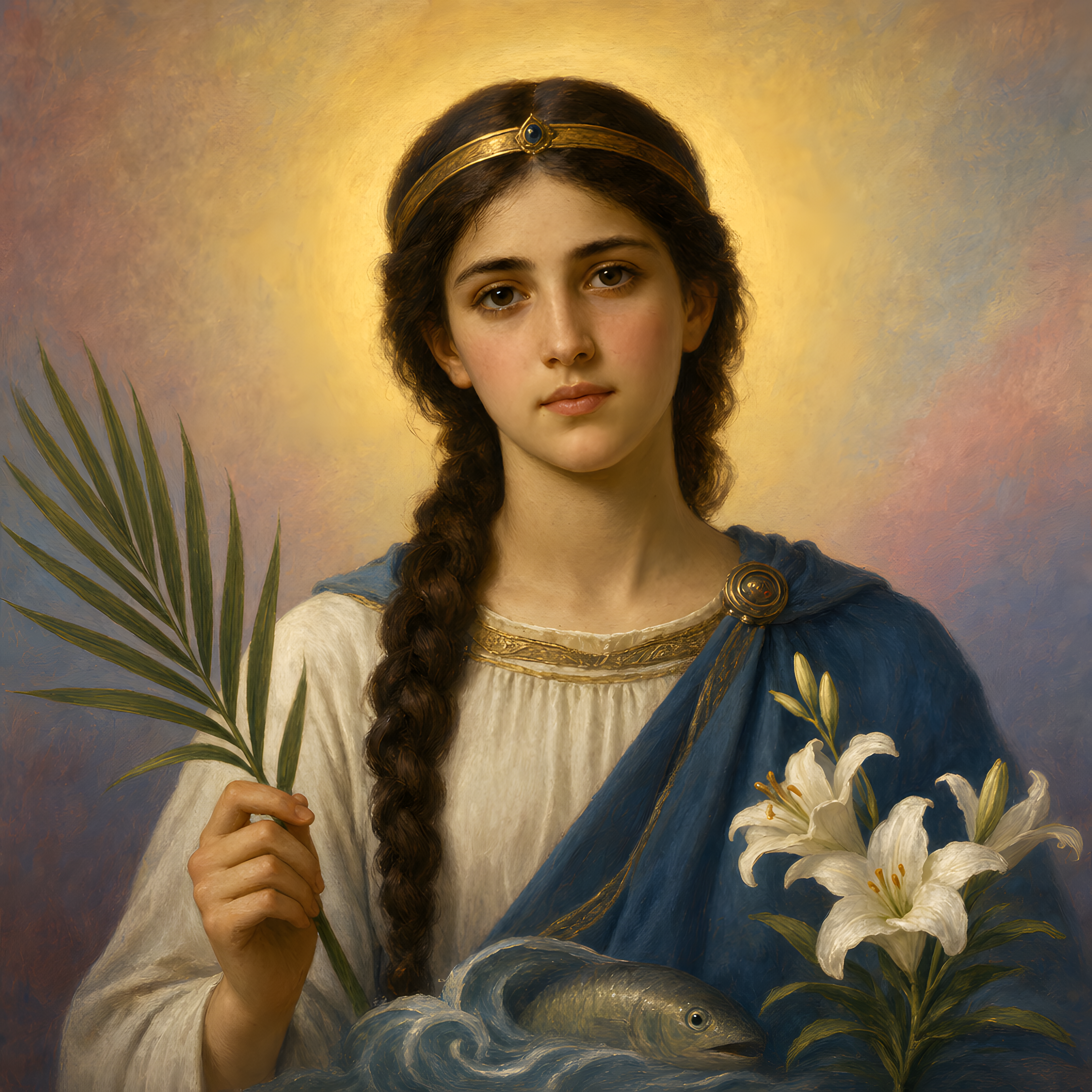 Portrait of St. Irene of Portugal