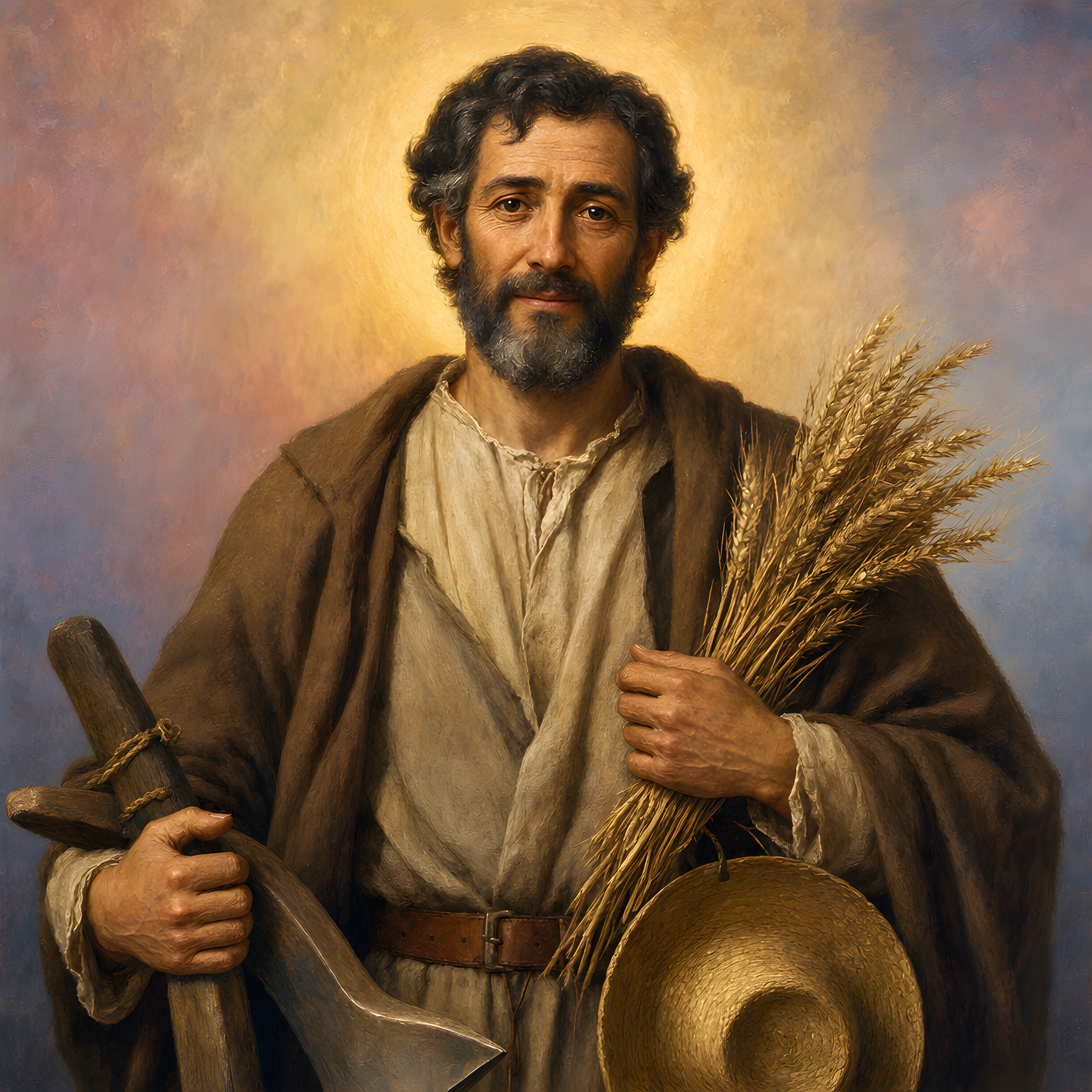 Portrait of St. Isidore the Farmer