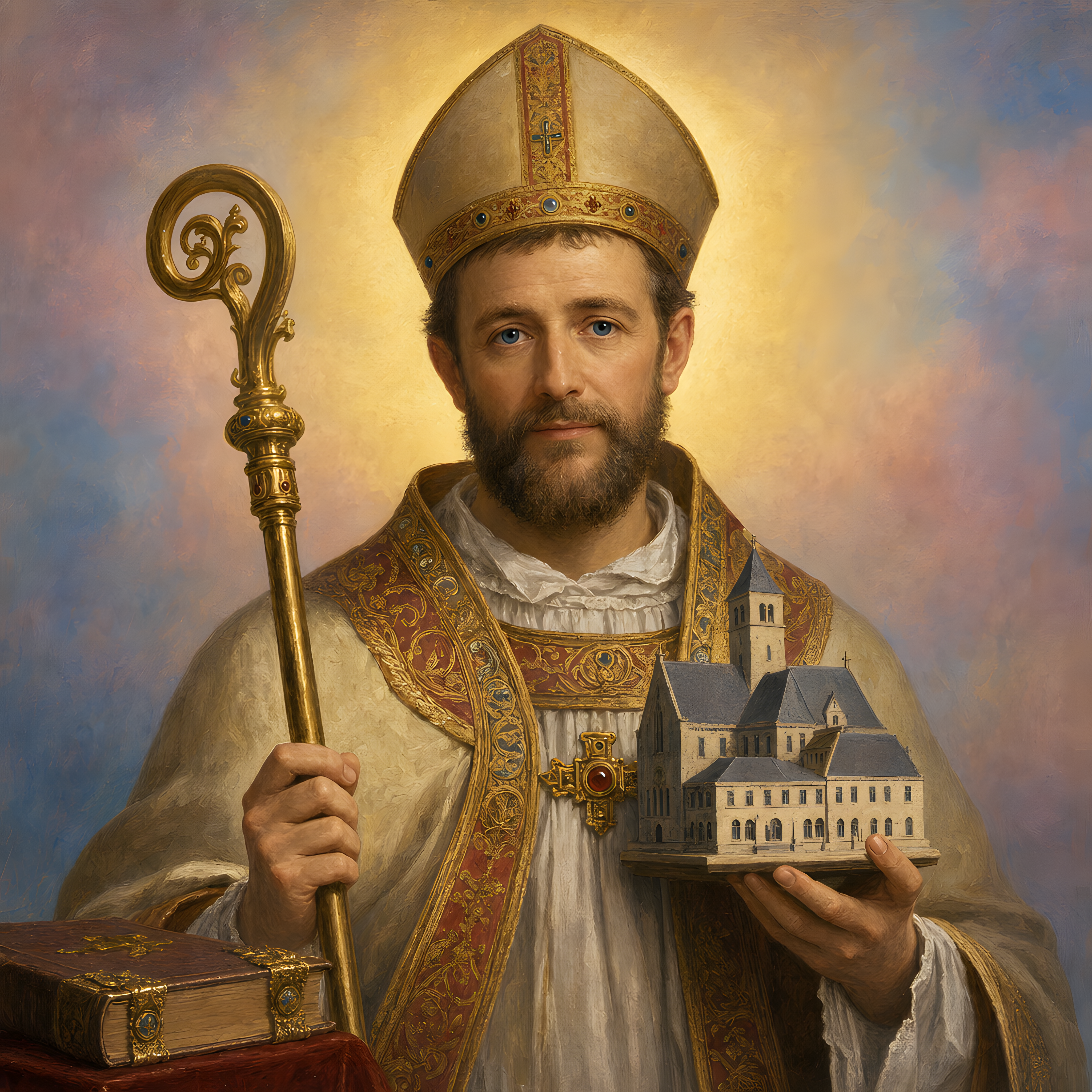Portrait of St. Landry of Paris