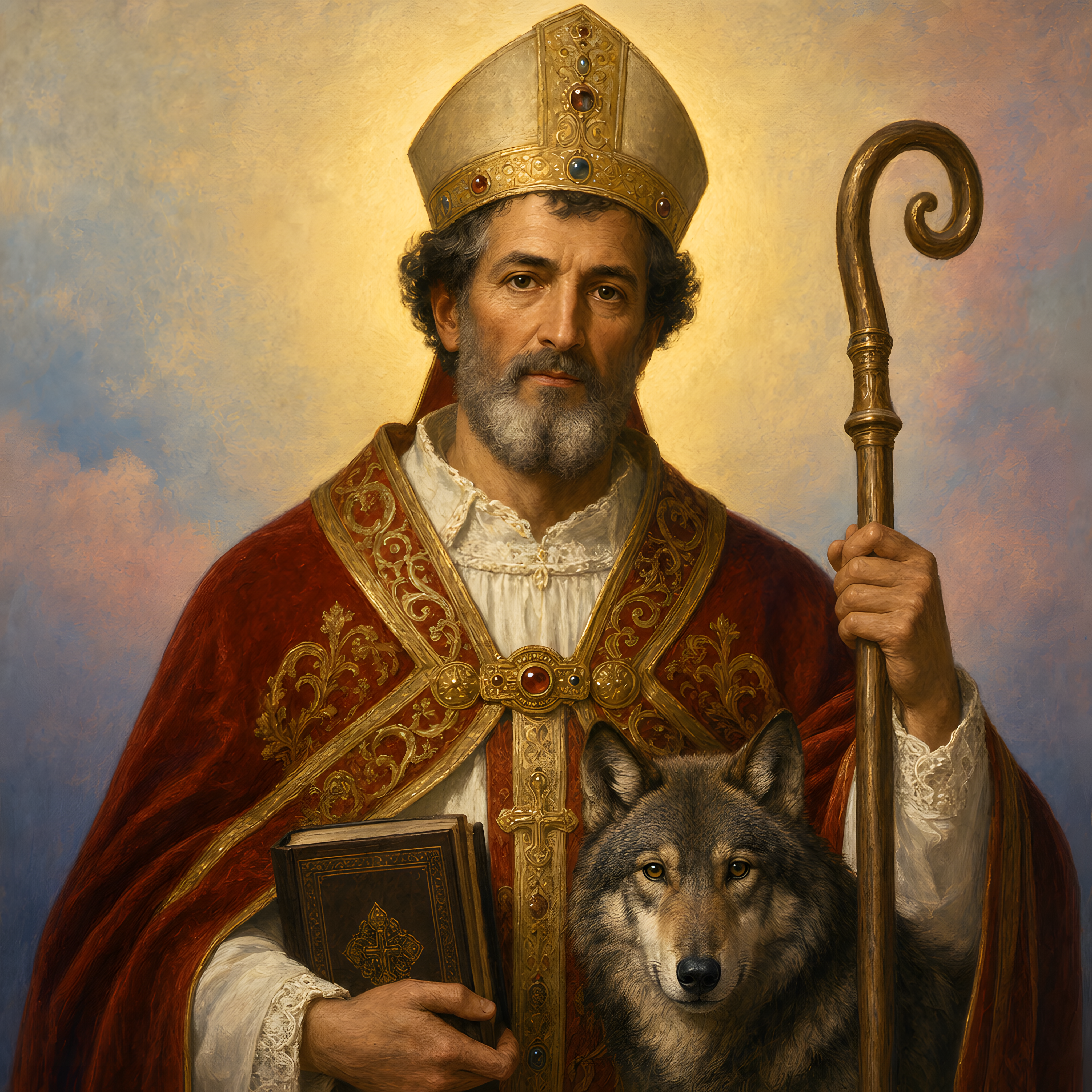 Portrait of St. Lupus of Troyes