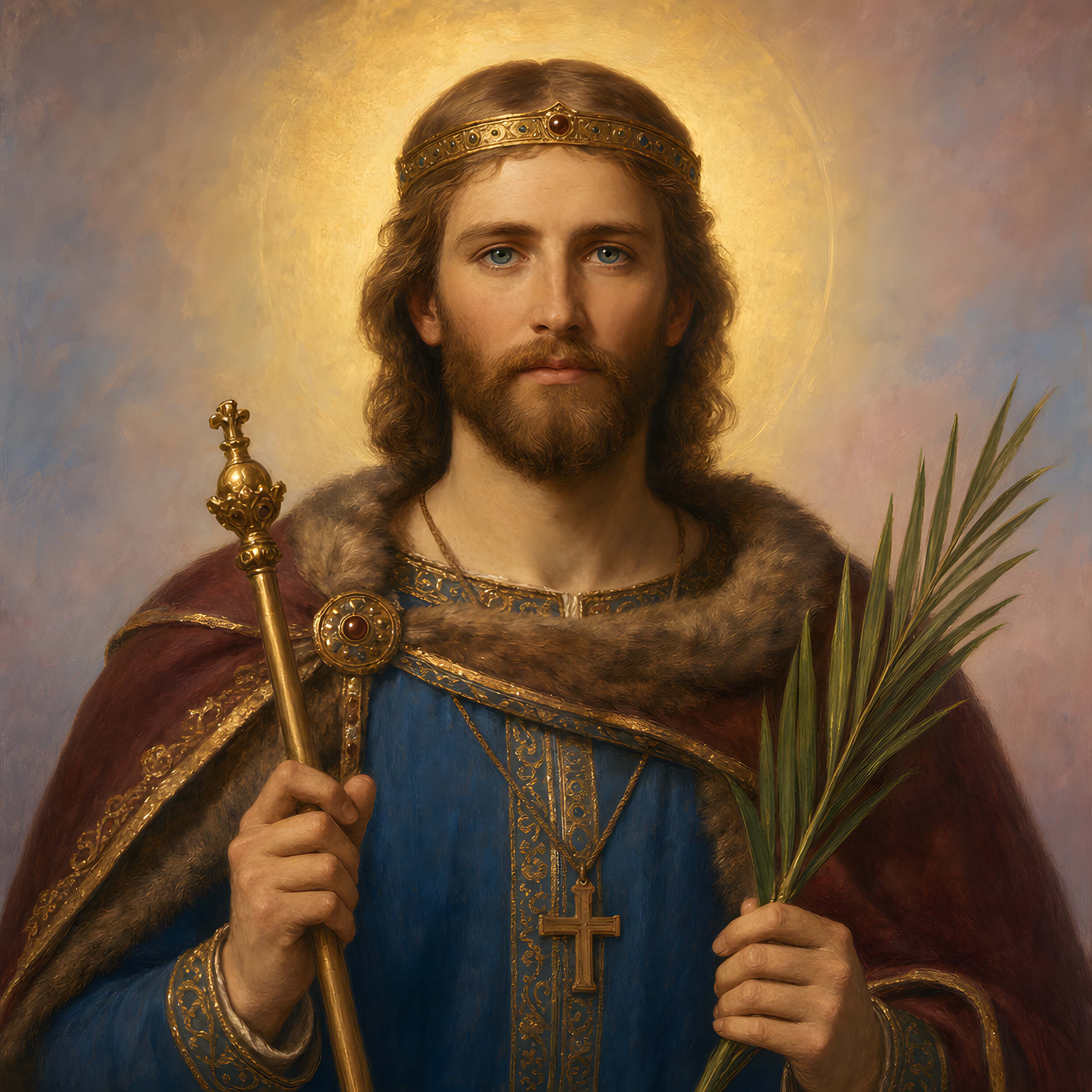 Portrait of St. Oswald of Northumbria
