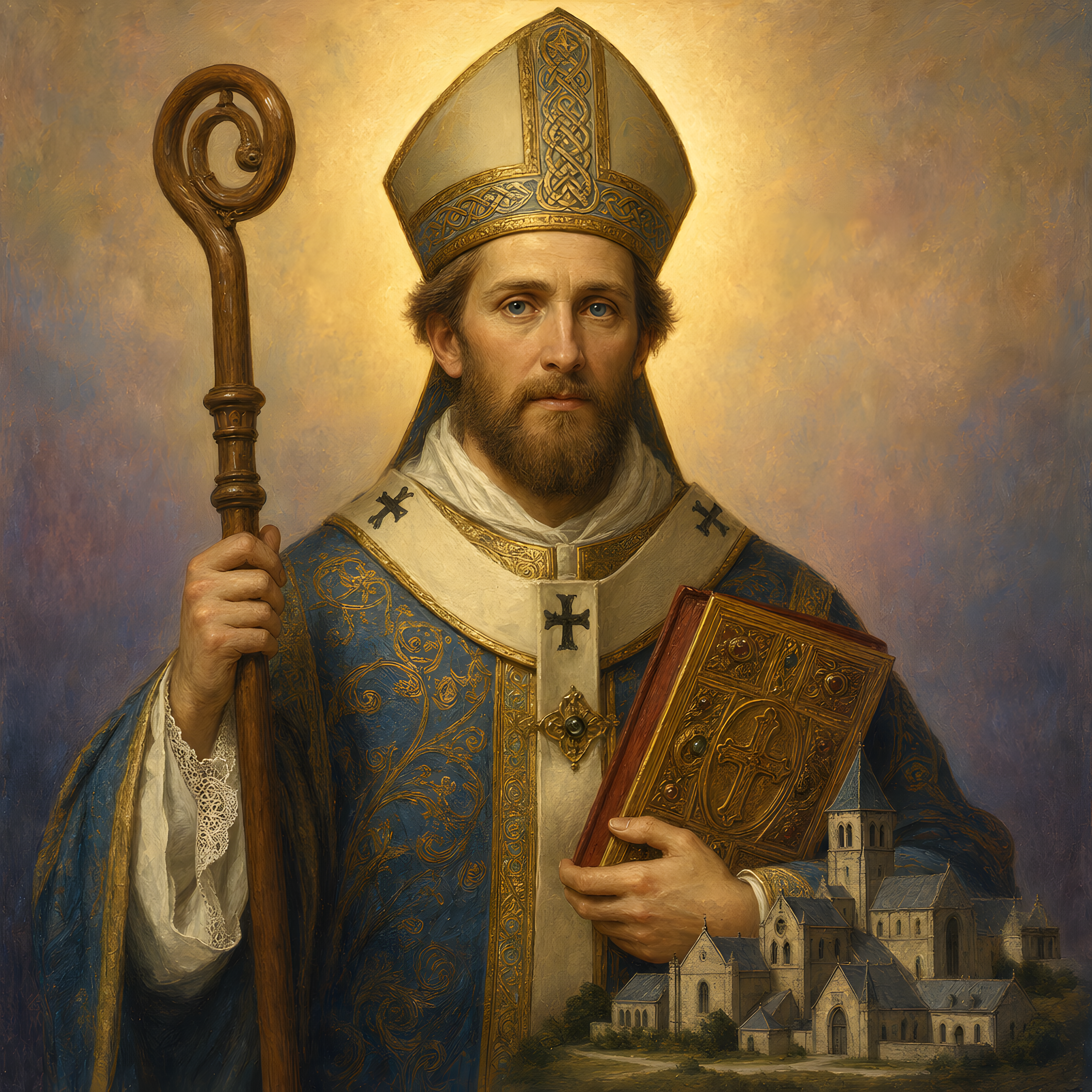 Portrait of St. Oswald of Worcester