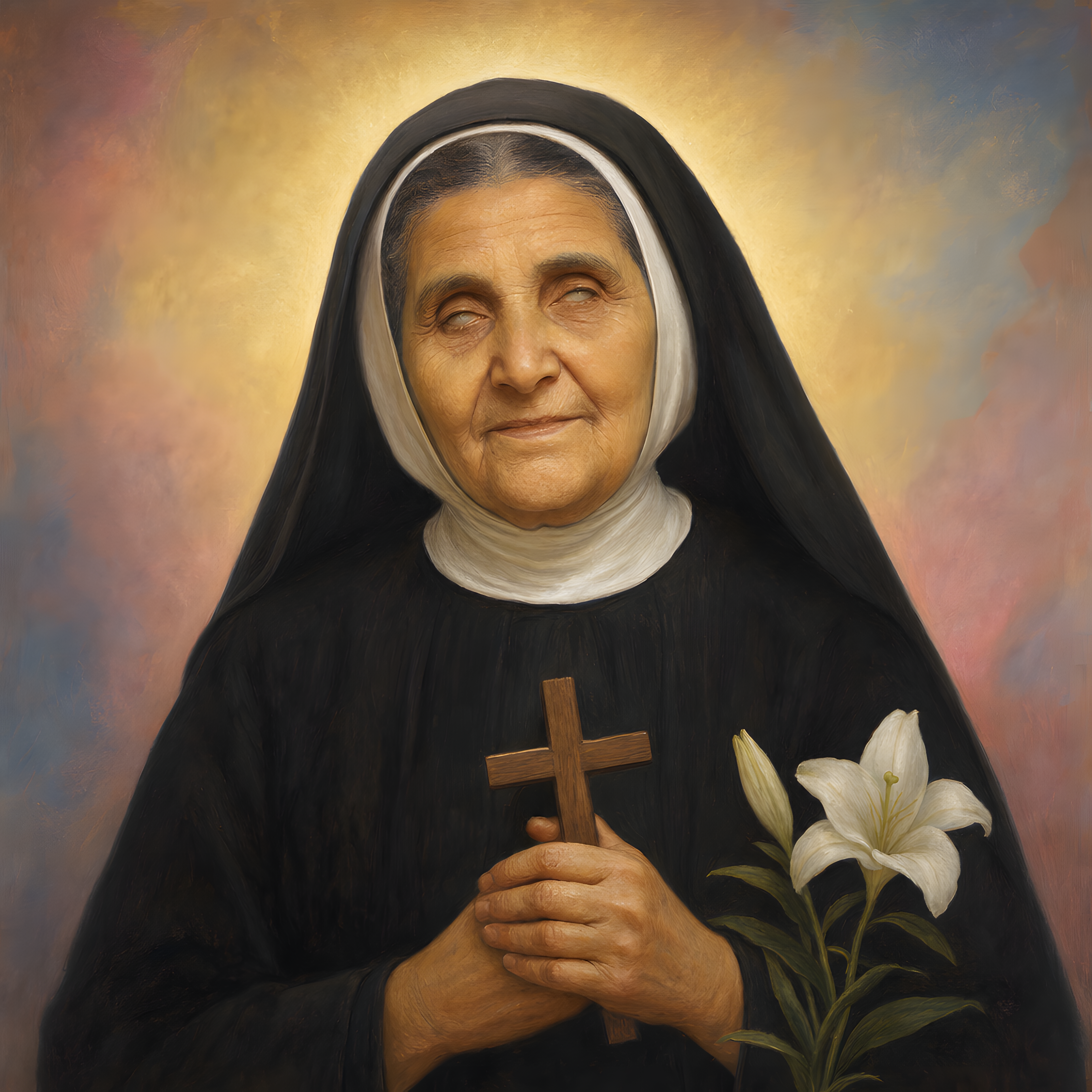 Portrait of St. Rafqa Pietra Choboq Ar-Rayès