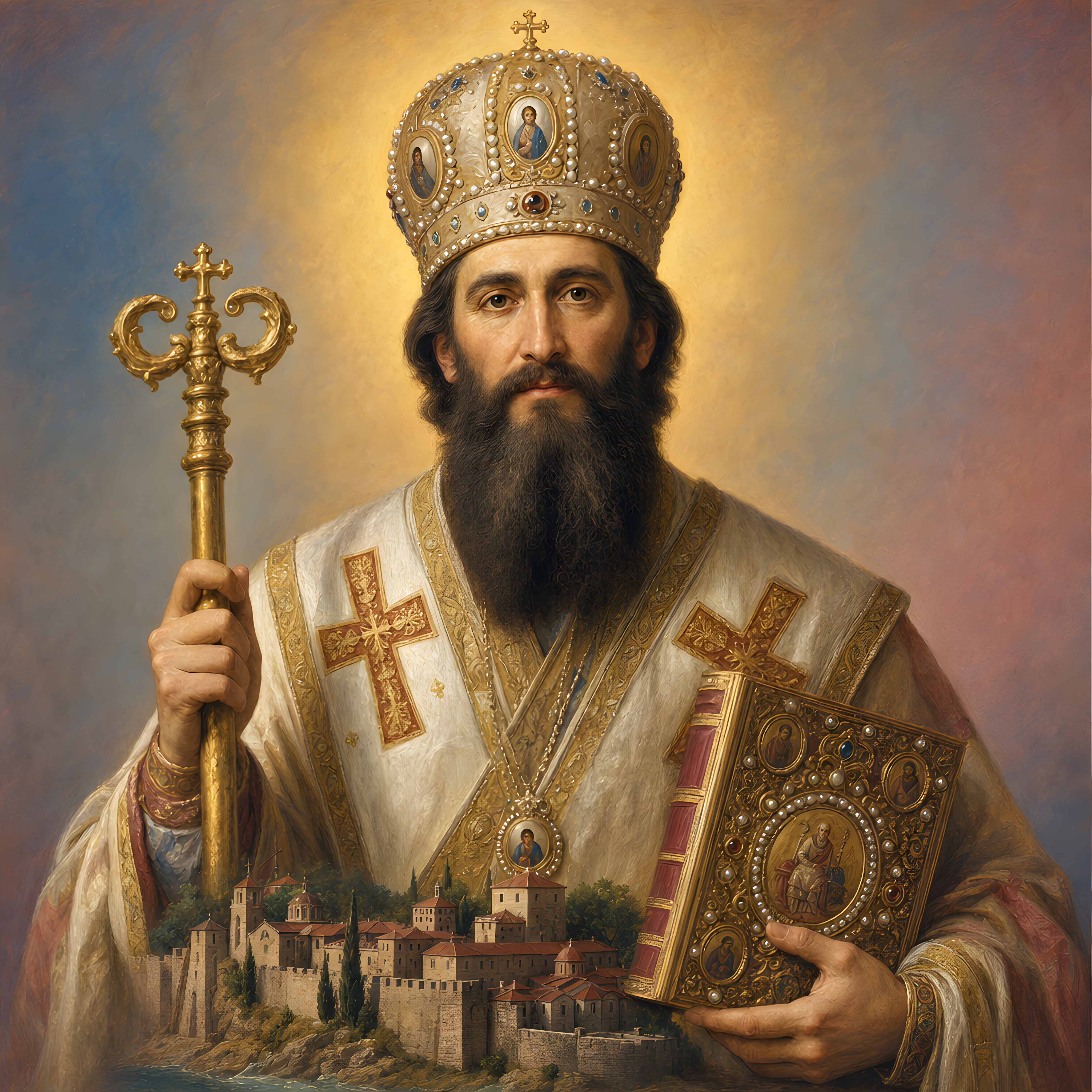 Portrait of St. Sava of Serbia
