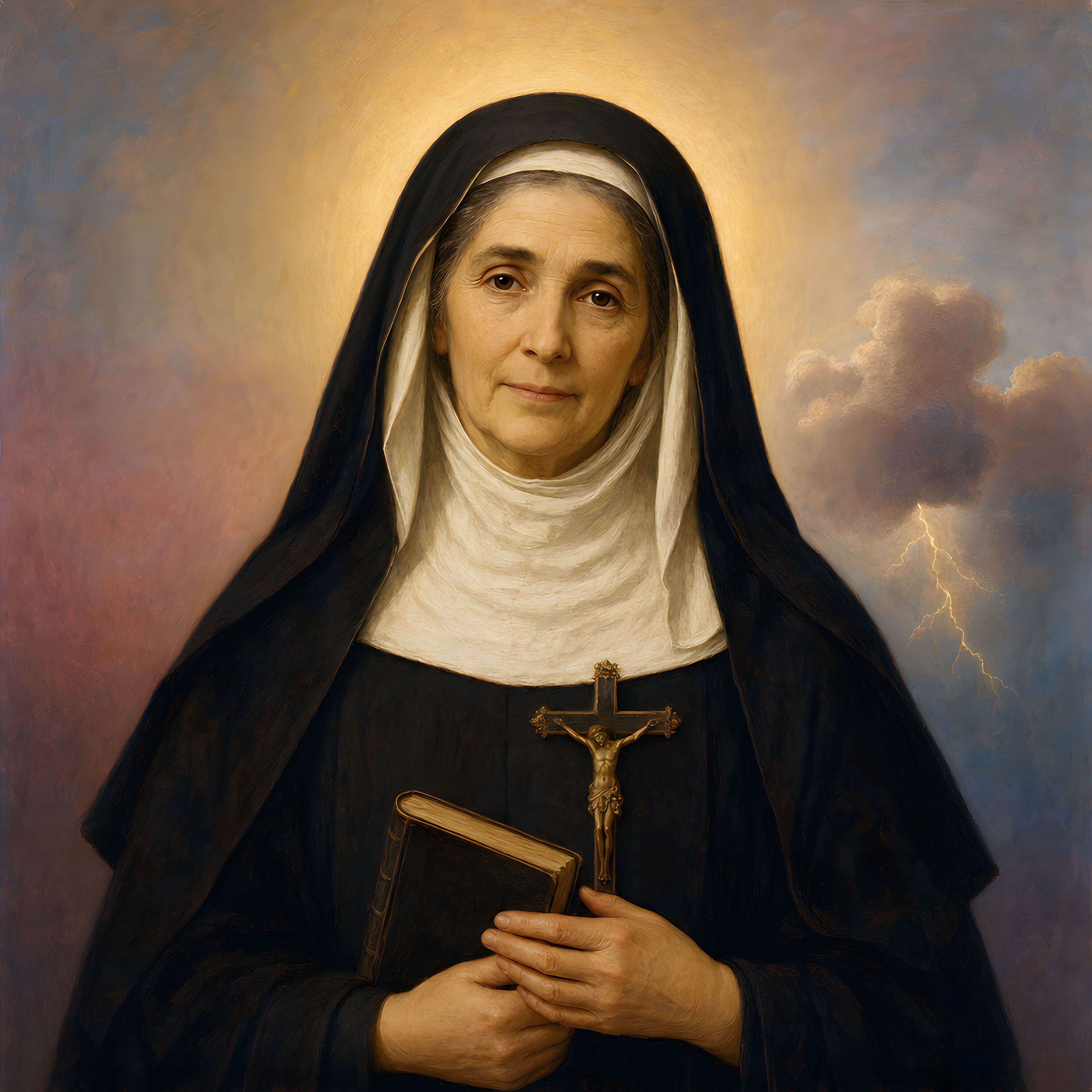 Portrait of St. Scholastica
