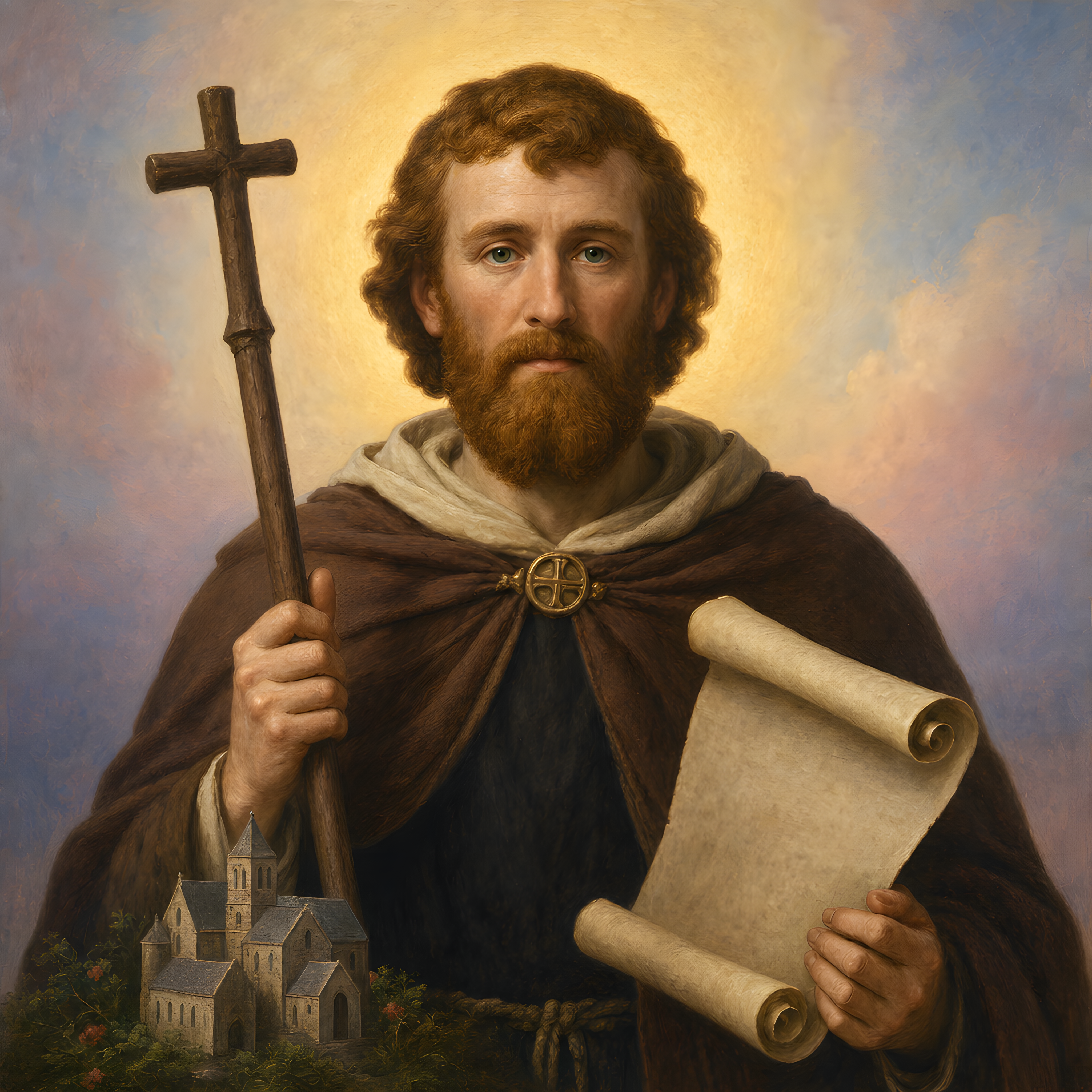 Portrait of St. Ultan of Fosses