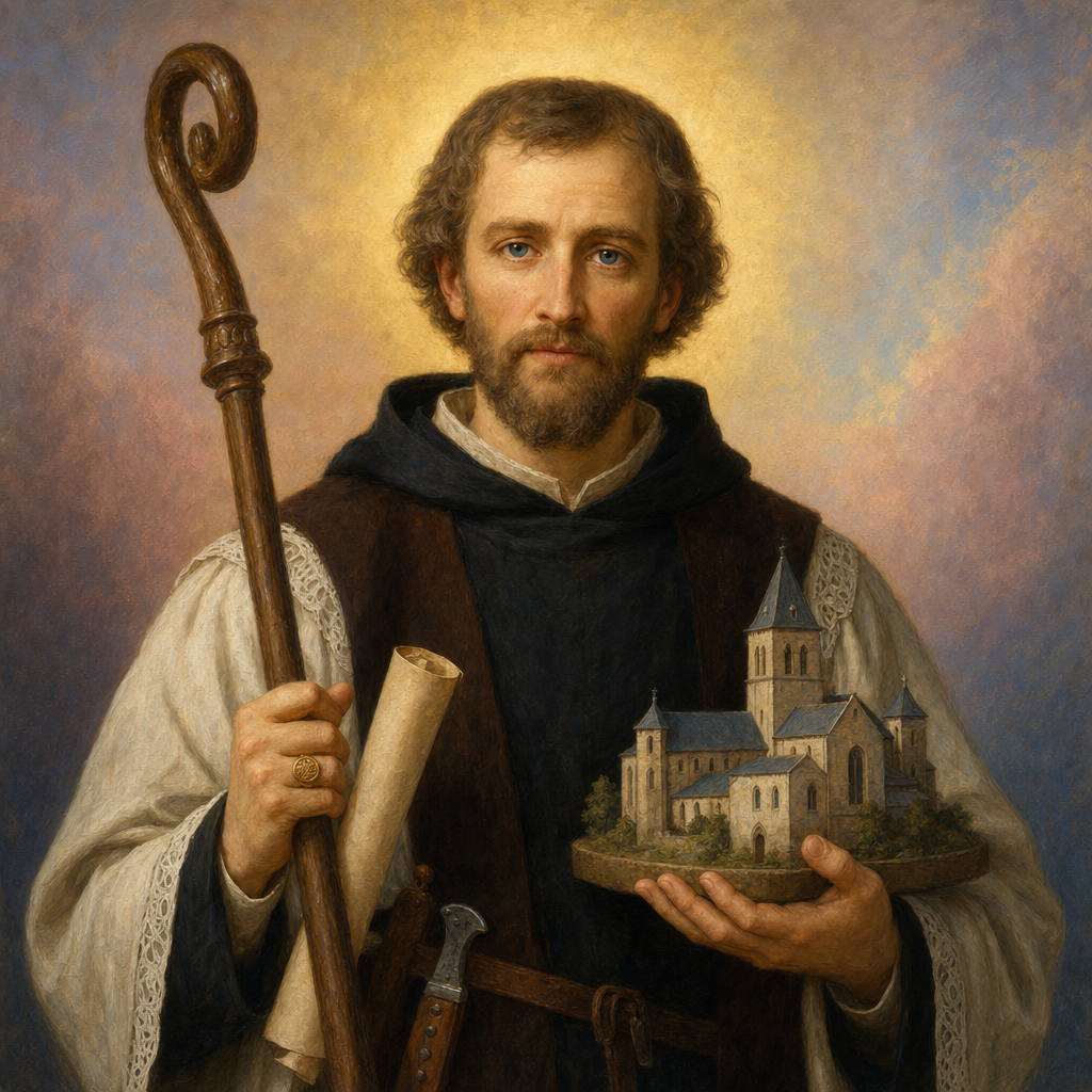 Portrait of St. Adelard of Corbie