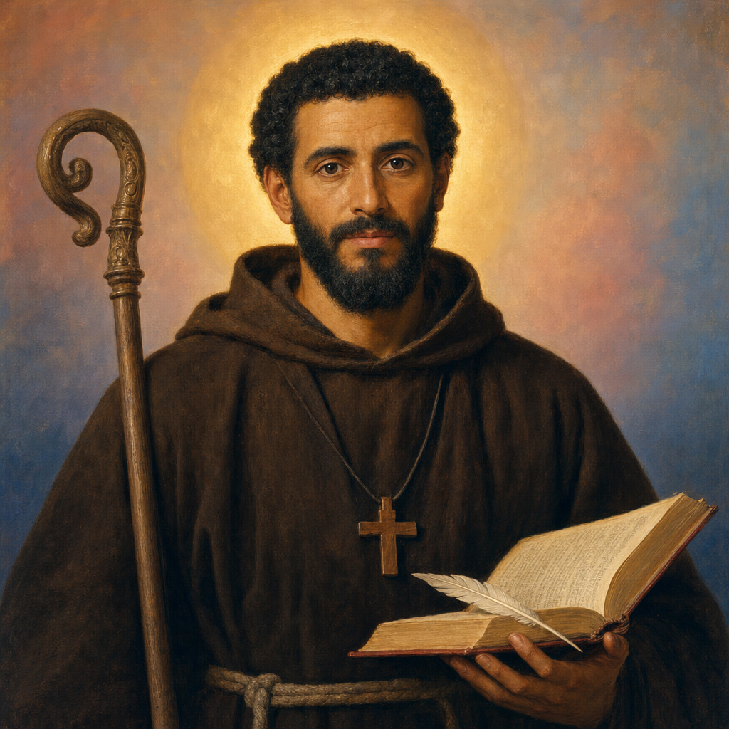 Portrait of St. Adrian of Canterbury