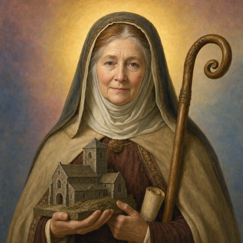Portrait of St. Aebbe the Elder