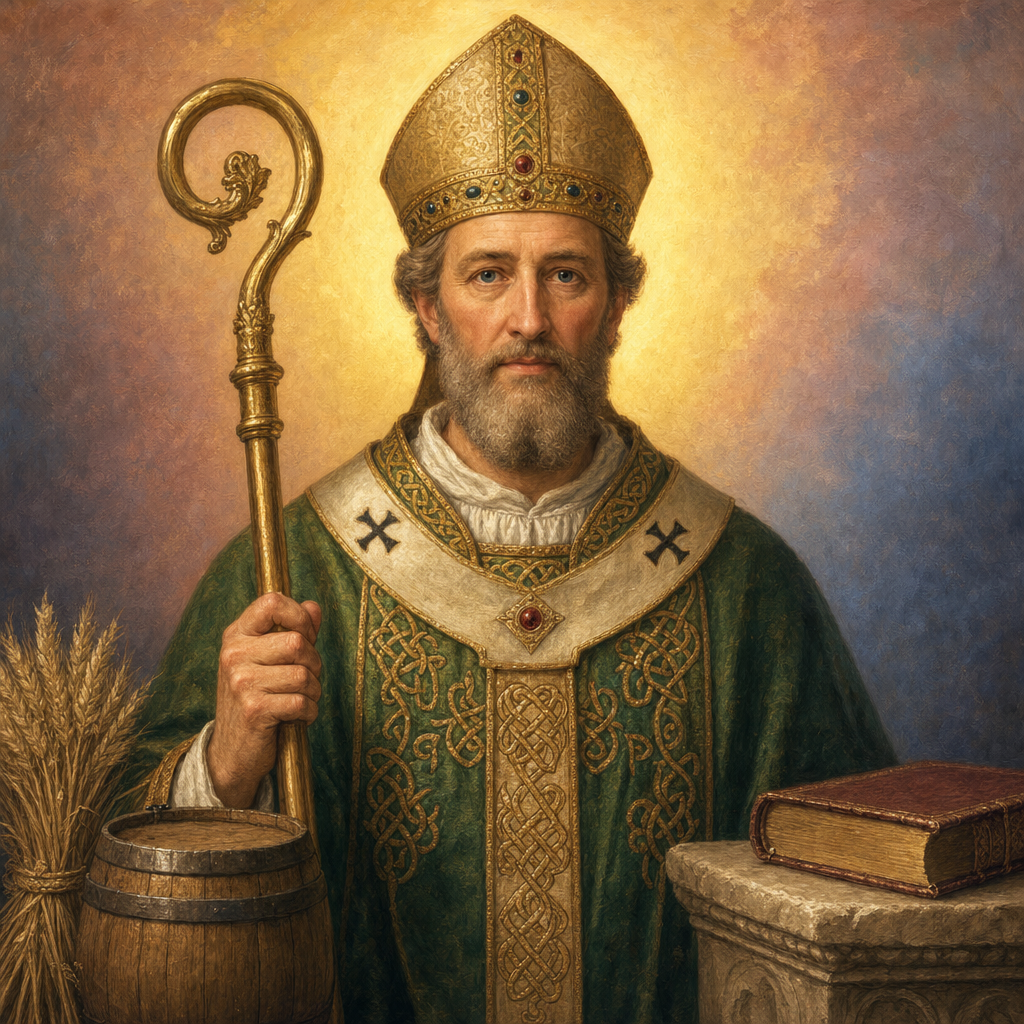 Portrait of St. Arnulf of Metz