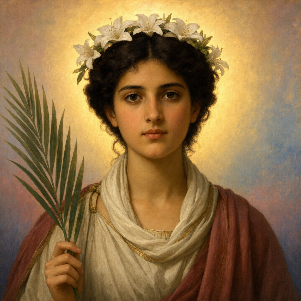Portrait of St. Balbina