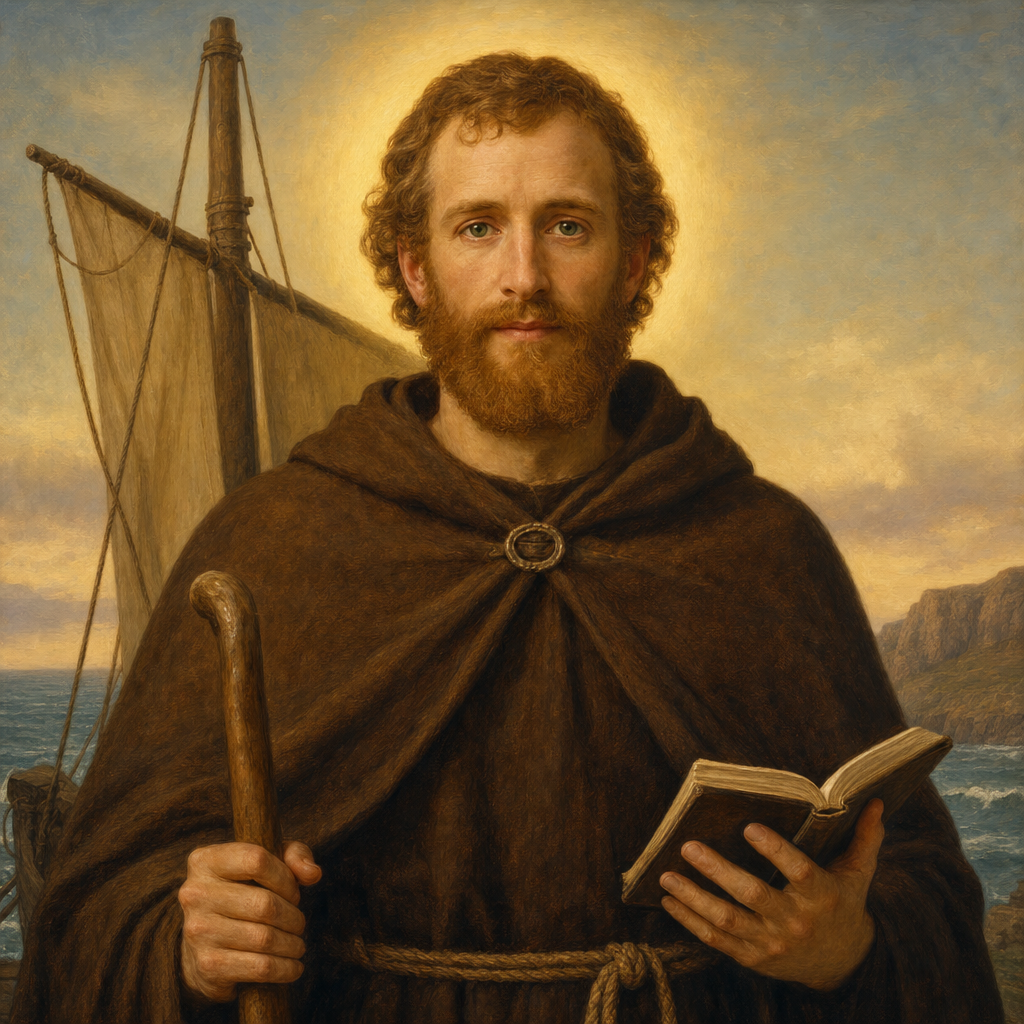 Portrait of St. Brendan the Navigator