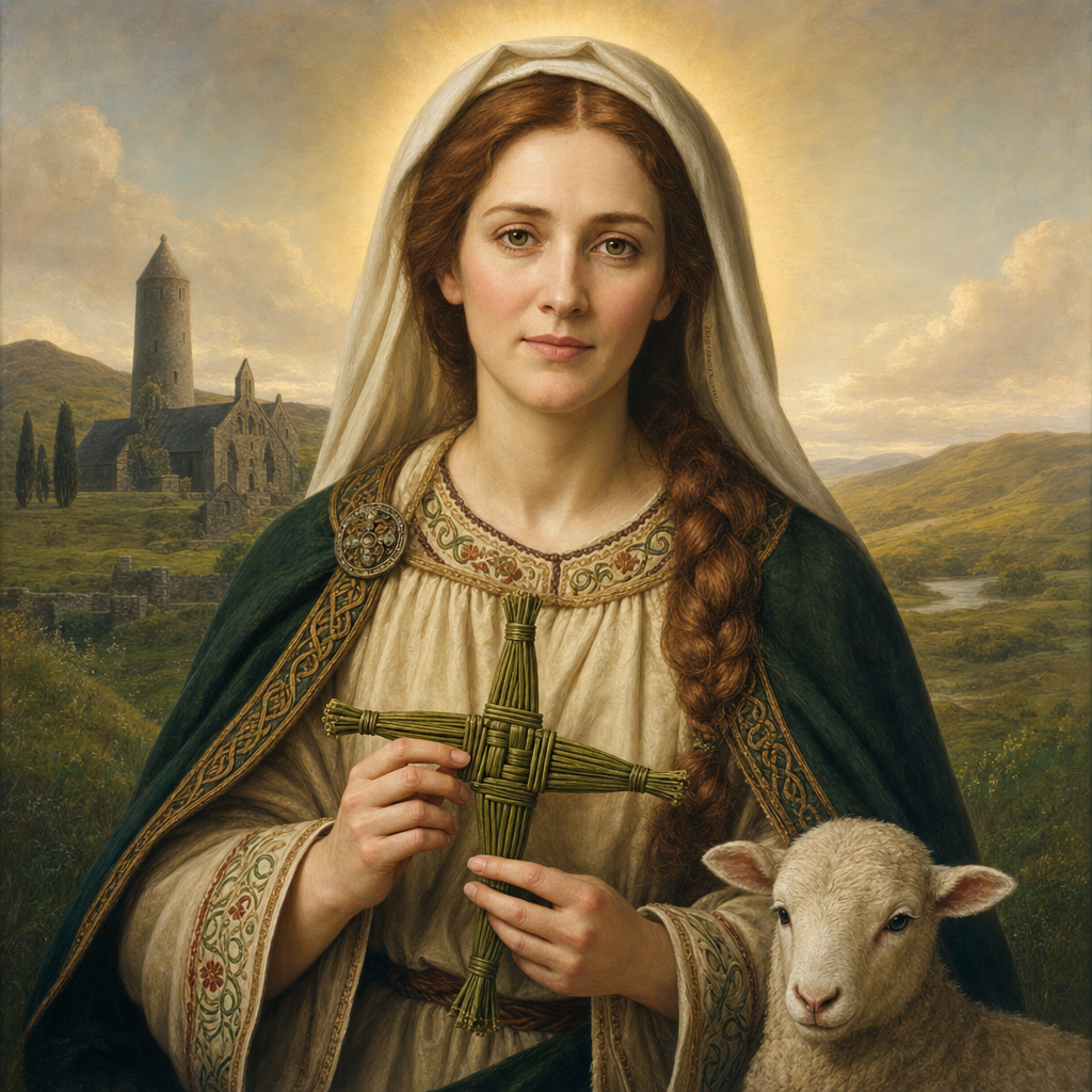Portrait of St. Brigid of Kildare