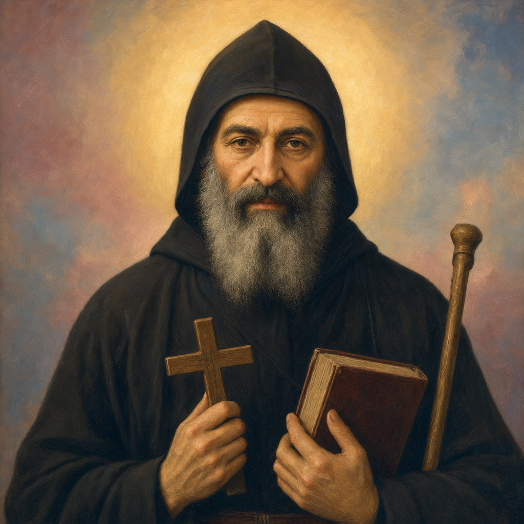 Portrait of St. Charbel Makhlouf