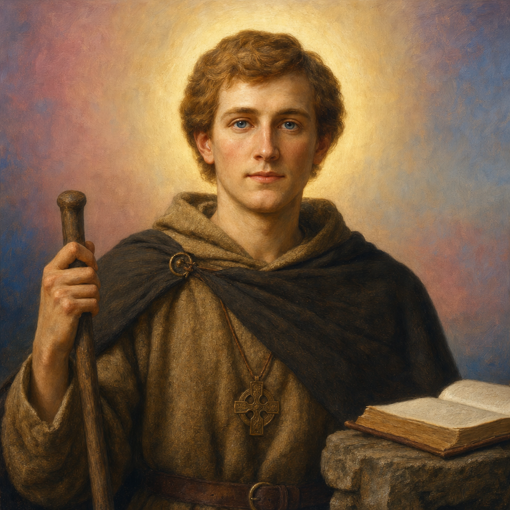 Portrait of St. Ciarán of Clonmacnoise