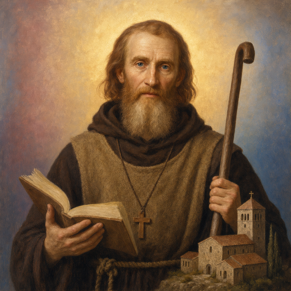 Portrait of St. Columban