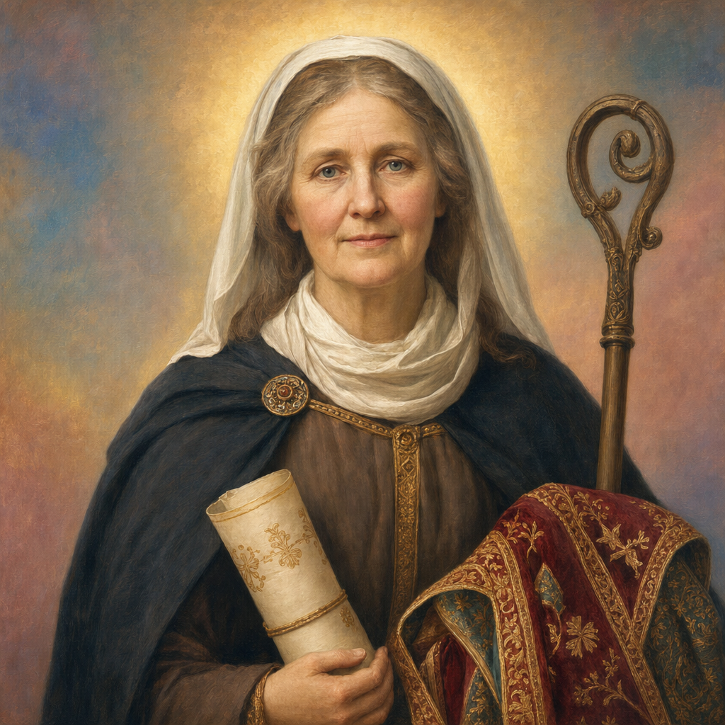 Portrait of St. Eadburh of Minster-in-Thanet