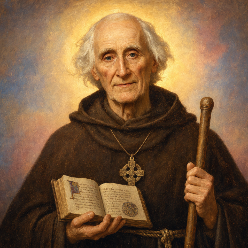 Portrait of St. Egbert of Iona