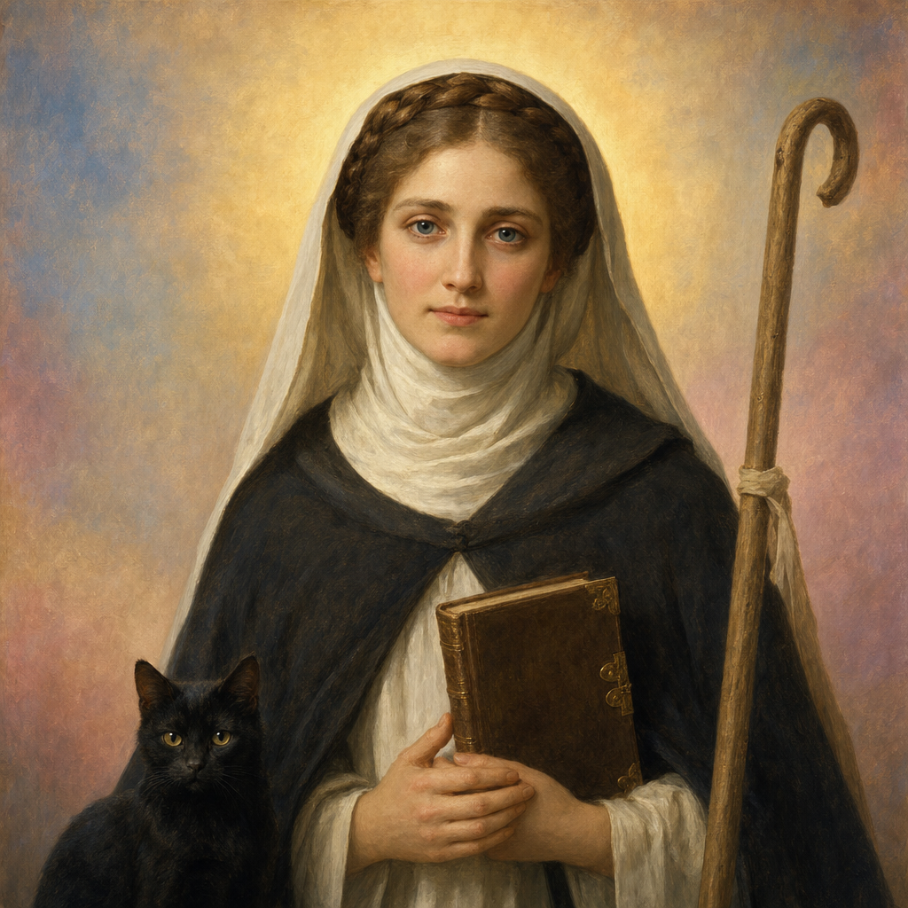 Portrait of St. Gertrude of Nivelles