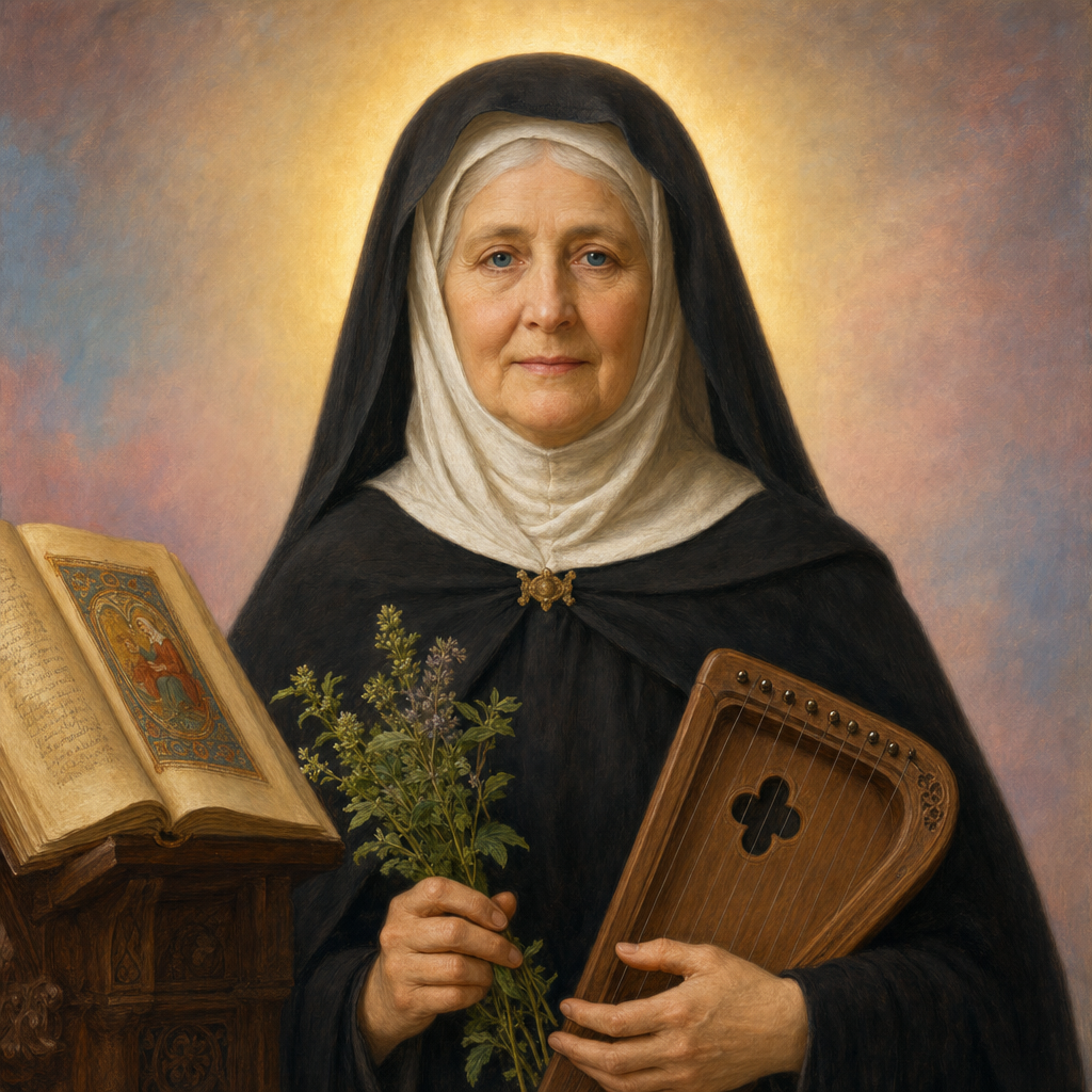 Portrait of St. Hildegard of Bingen