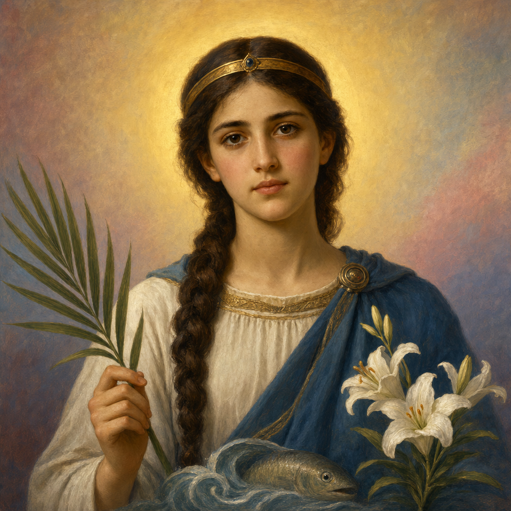 Portrait of St. Irene of Portugal