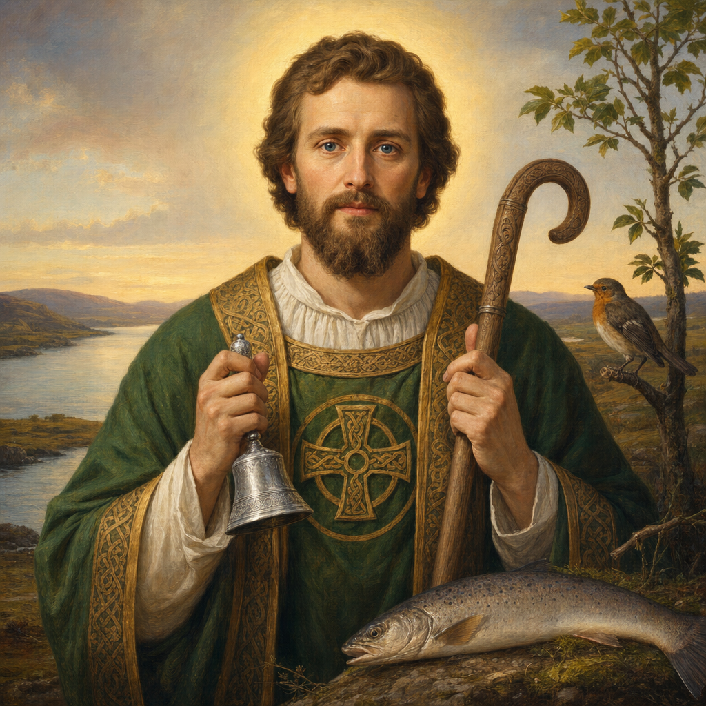 Portrait of St. Kentigern Mungo