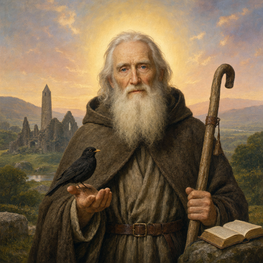 Portrait of St. Kevin