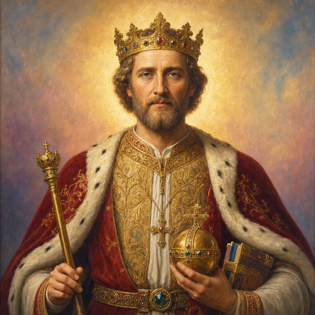 Portrait of St. Ladislaus I of Hungary
