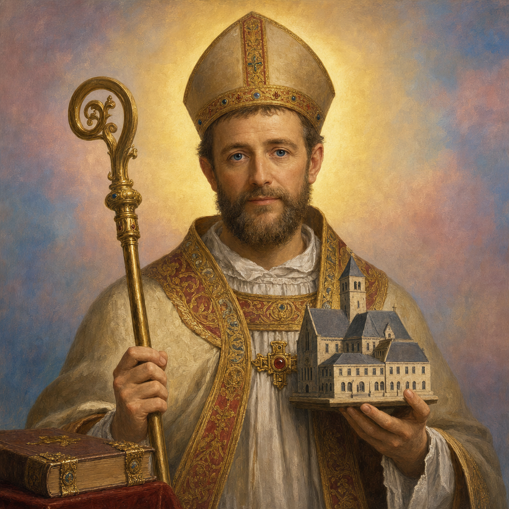 Portrait of St. Landry of Paris