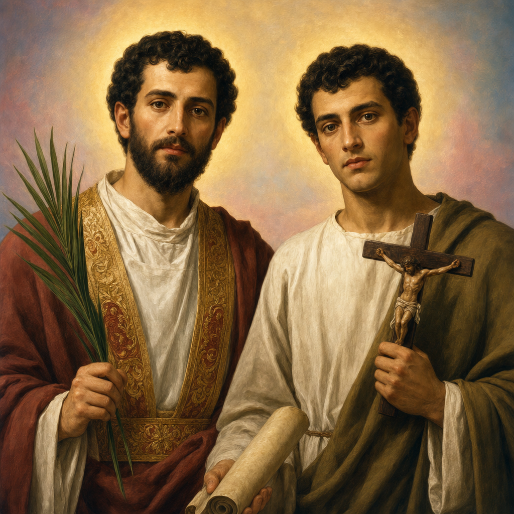 Portrait of St. Marcellinus and St. Peter