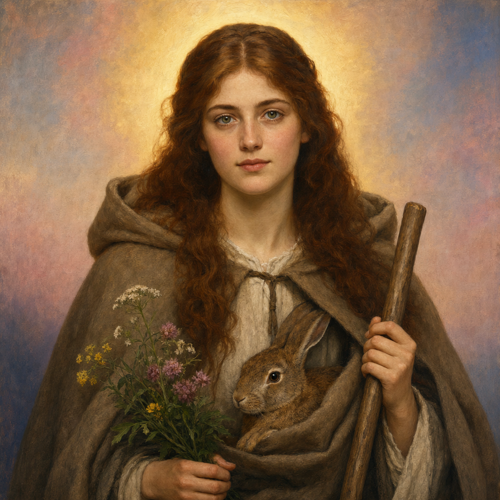Portrait of St. Melangell
