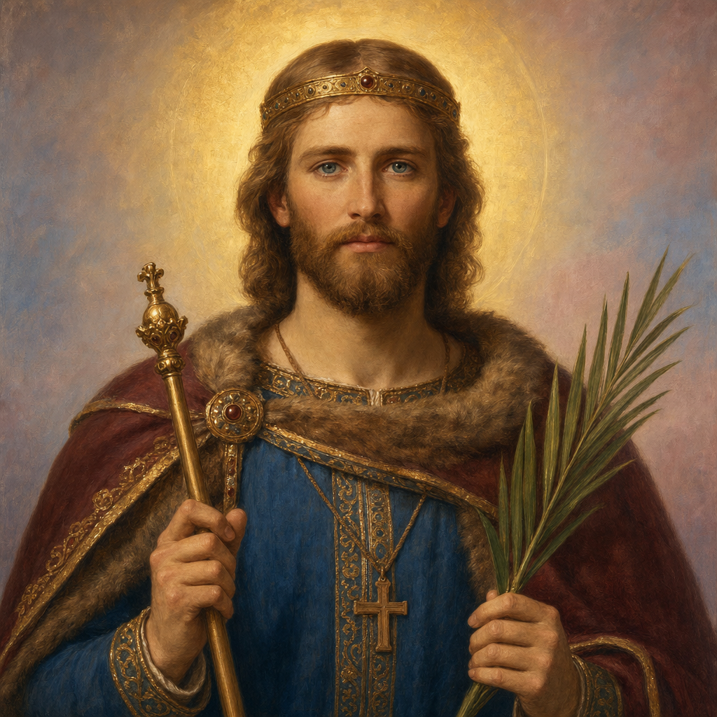 Portrait of St. Oswald of Northumbria