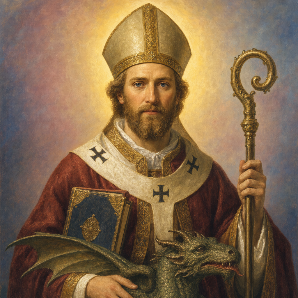 Portrait of St. Romanus of Rouen