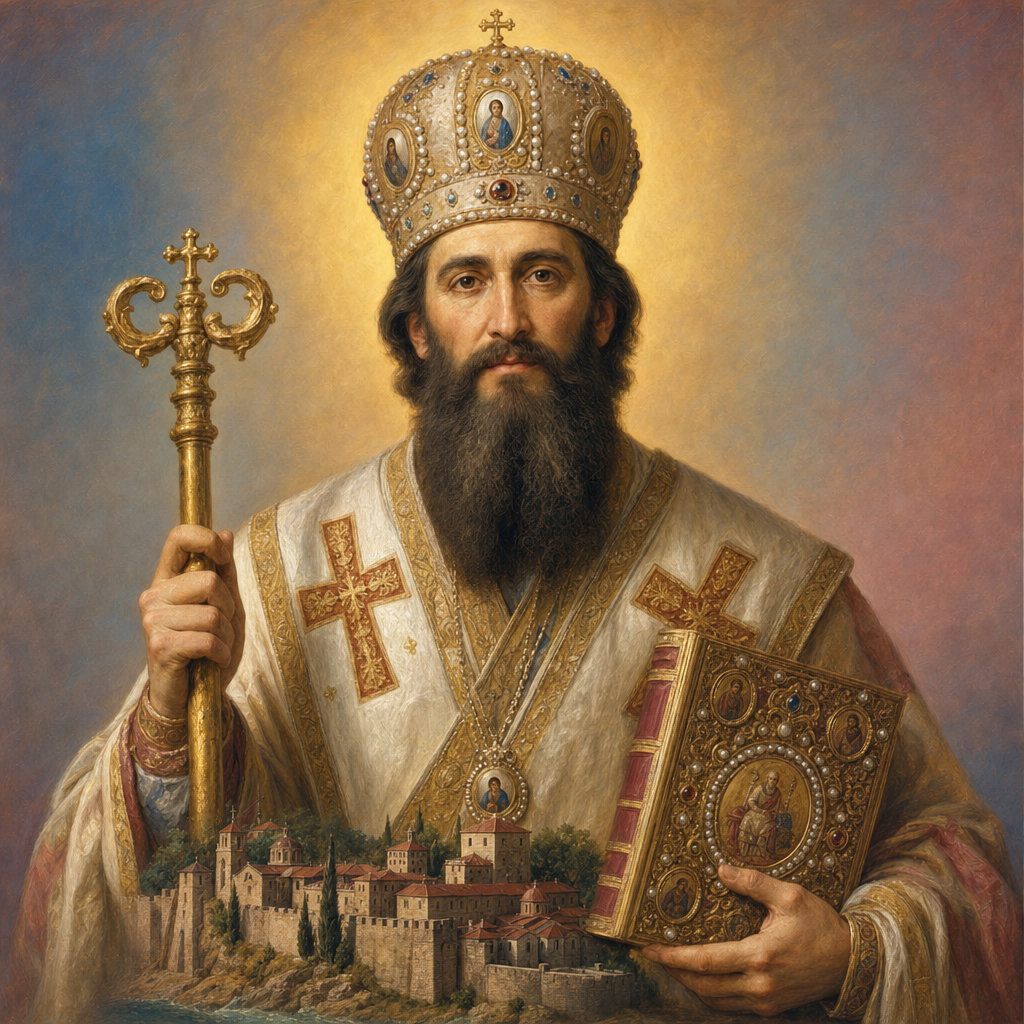 Portrait of St. Sava of Serbia