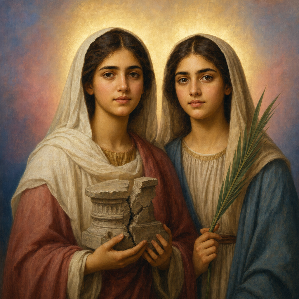 Portrait of St. Valentina and St. Thea