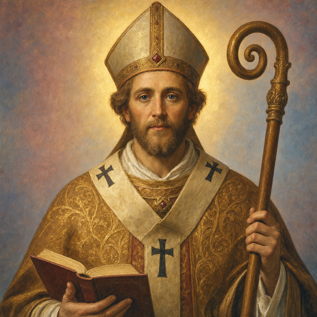 Portrait of St. Virgilius of Arles